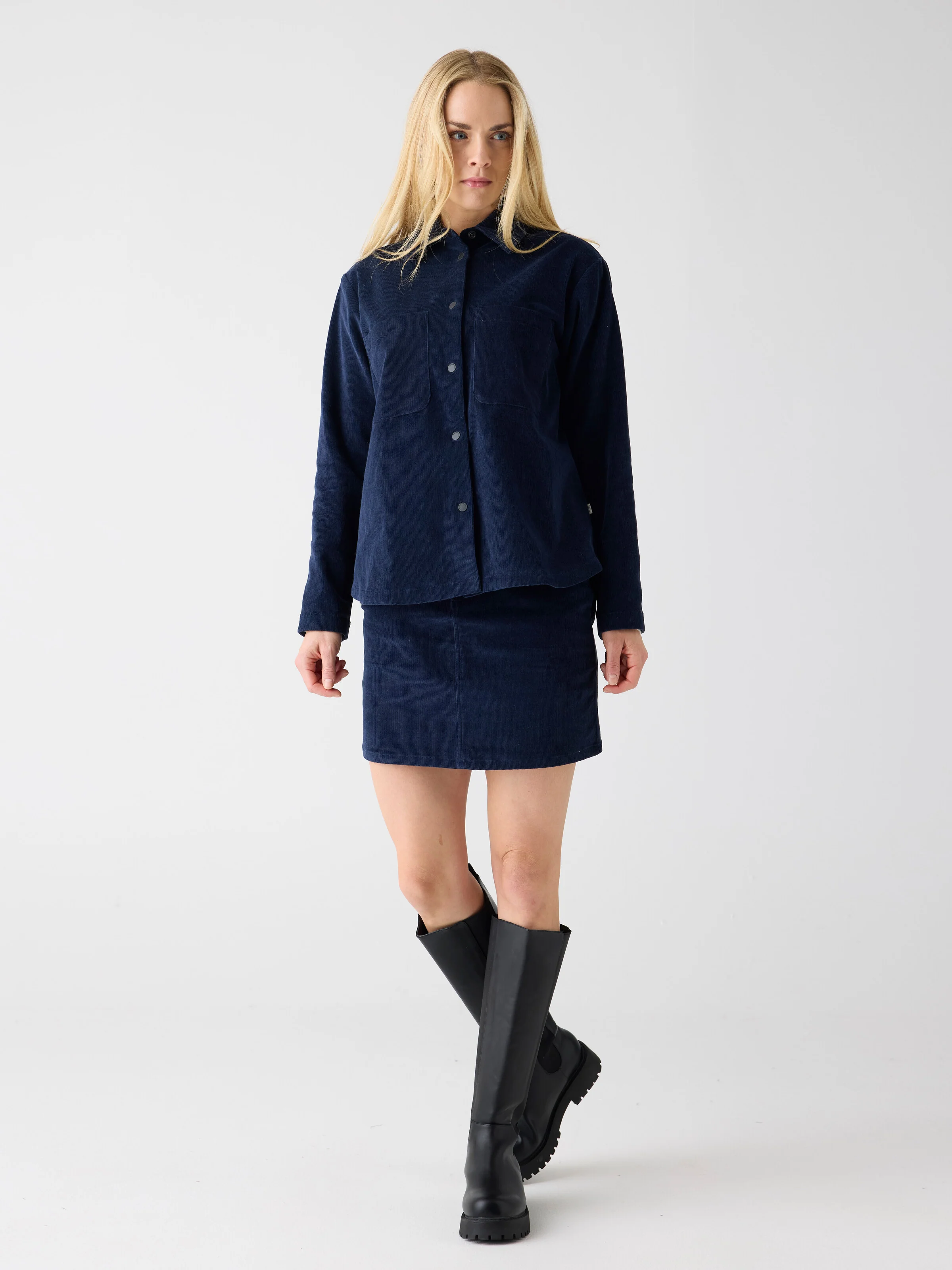 Organic Cotton Corduroy skirt GOTS - Night Sky - Image 5