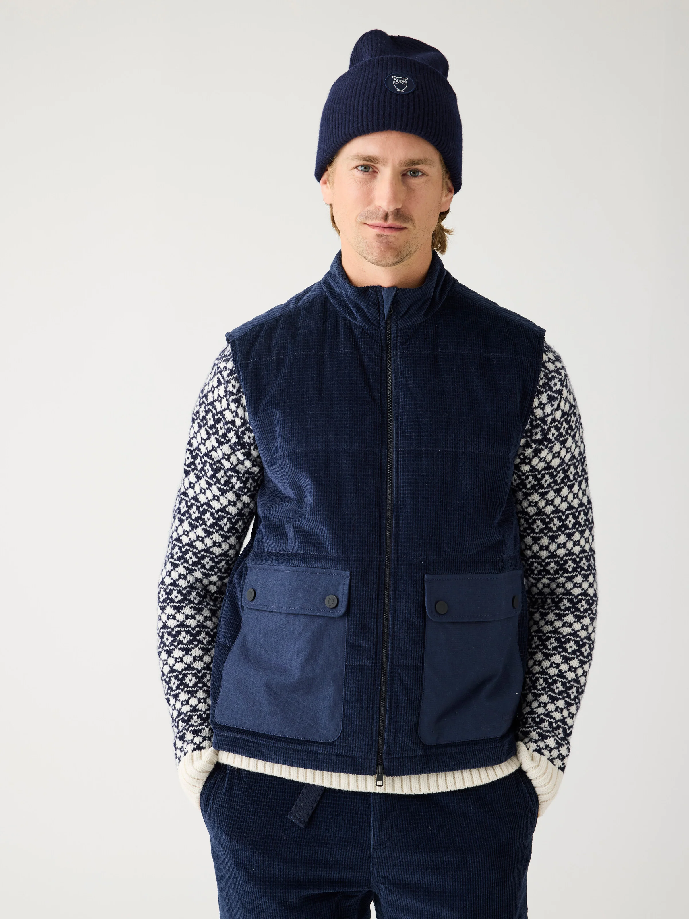 Organic Cotton Corduroy Vest GOTS - Night Sky - Image 2