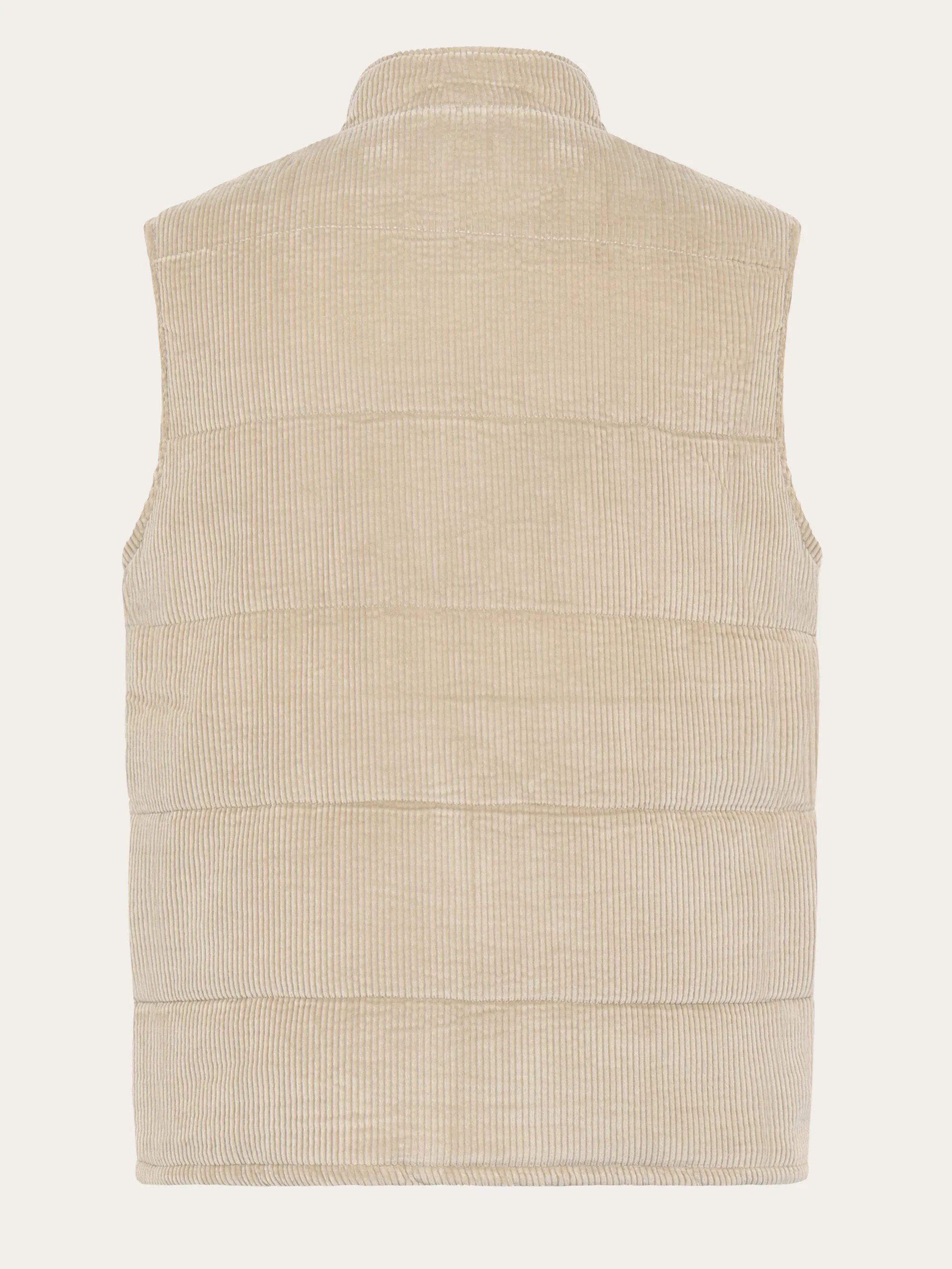 Organic Cotton Corduroy Vest - GRS/Vegan PETA - Light feather gray - Image 2