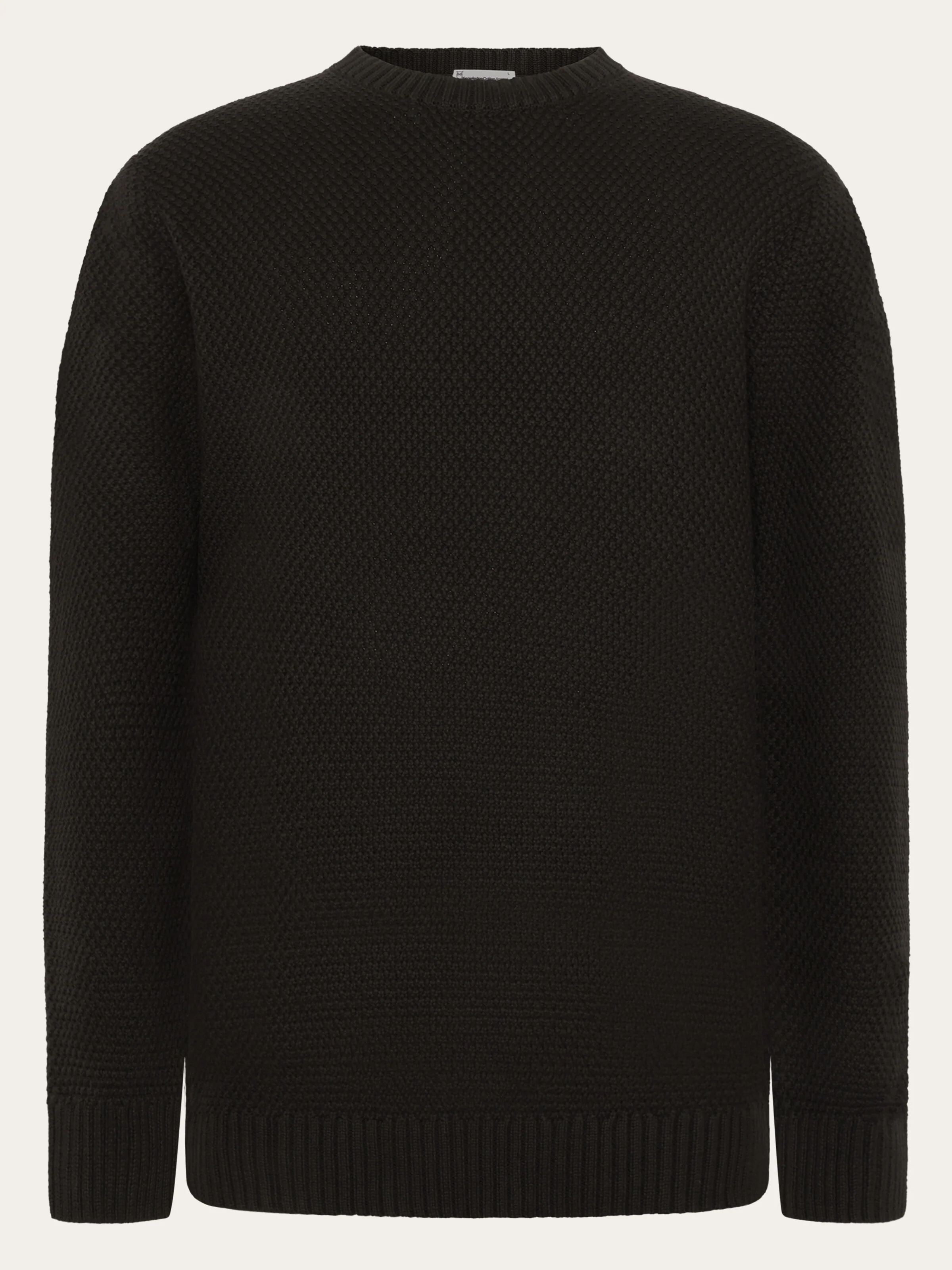 Organic Cotton crew neck knit - GOTS/Vegan - Chocolate Torte