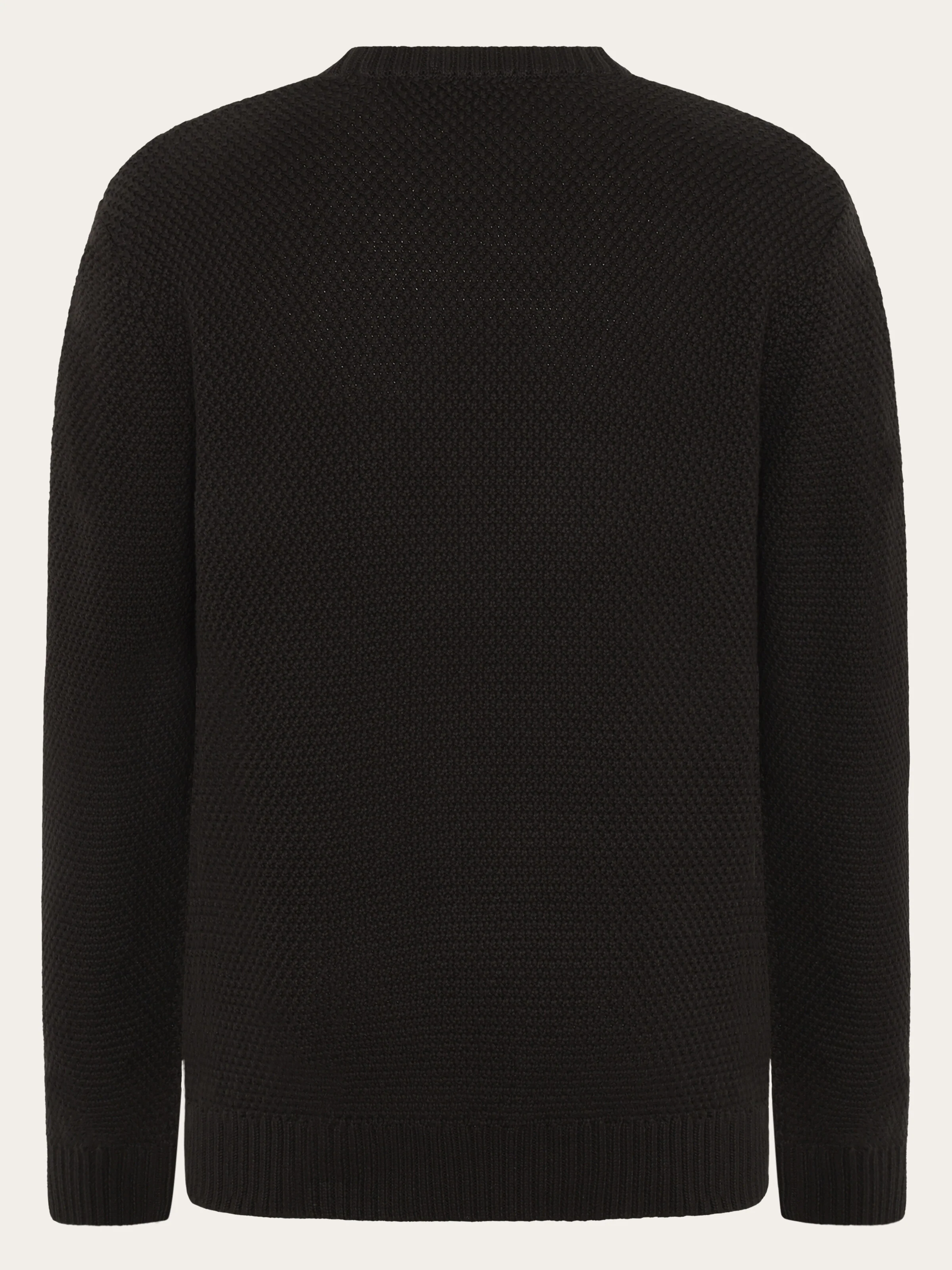 Organic Cotton crew neck knit - GOTS/Vegan - Chocolate Torte - Image 3
