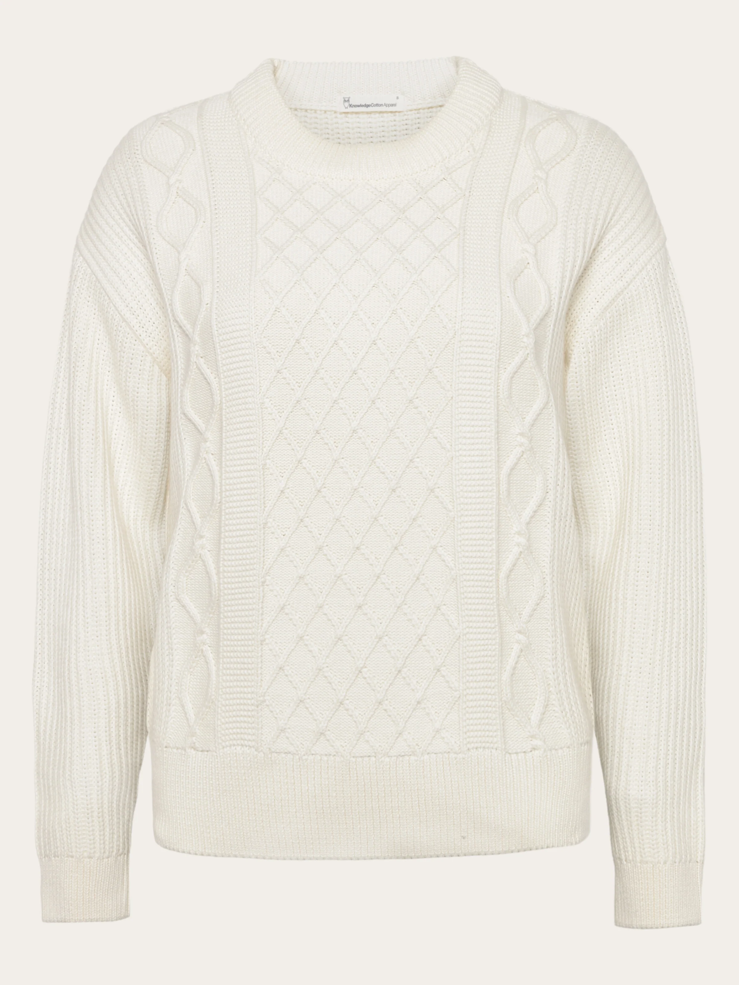 Organic Cotton Crew Neck - Regenerative Organic Certified™ - GOTS/Vegan - Egret