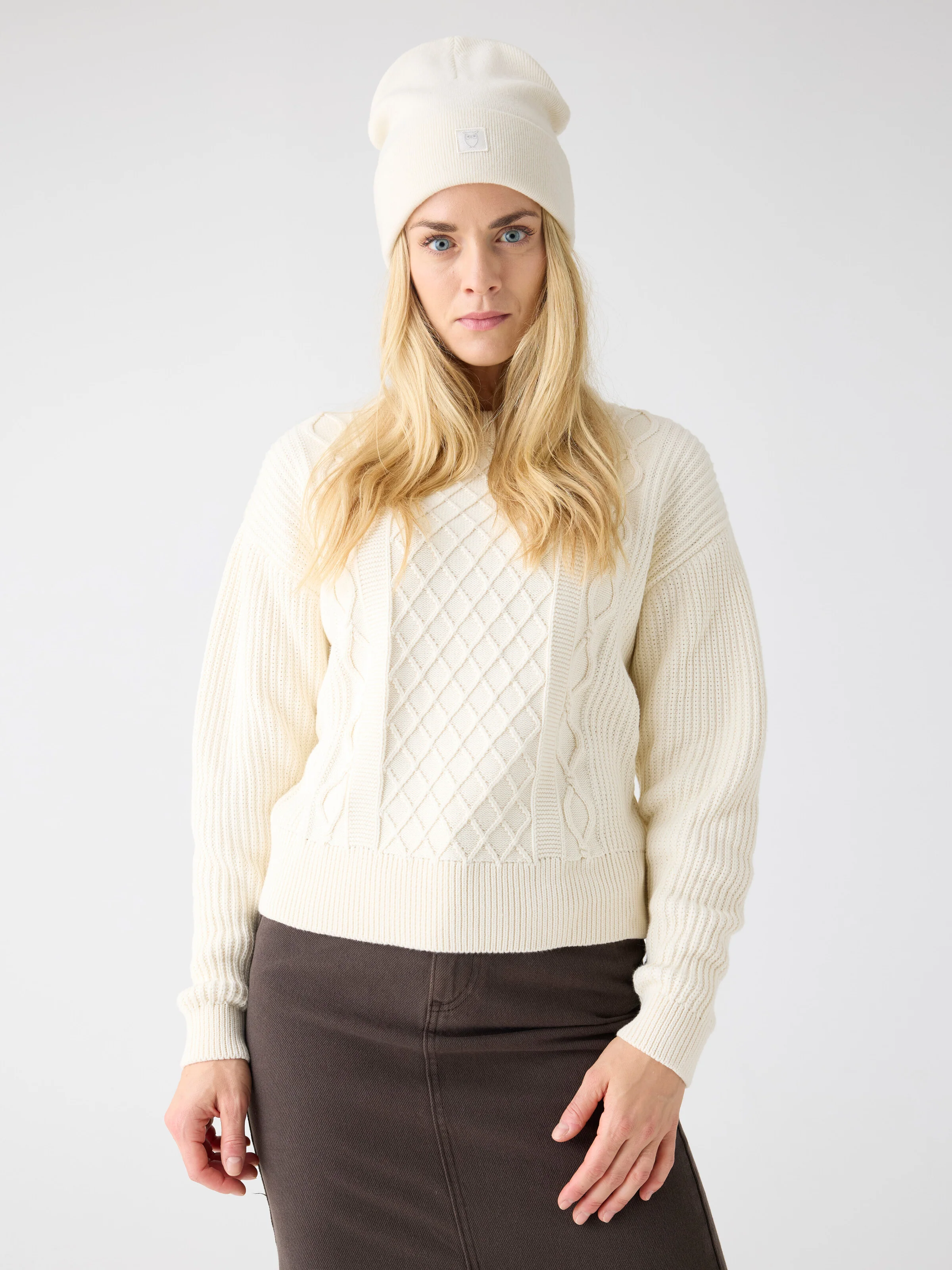 Organic Cotton Crew Neck - Regenerative Organic Certified™ - GOTS/Vegan - Egret - Image 2