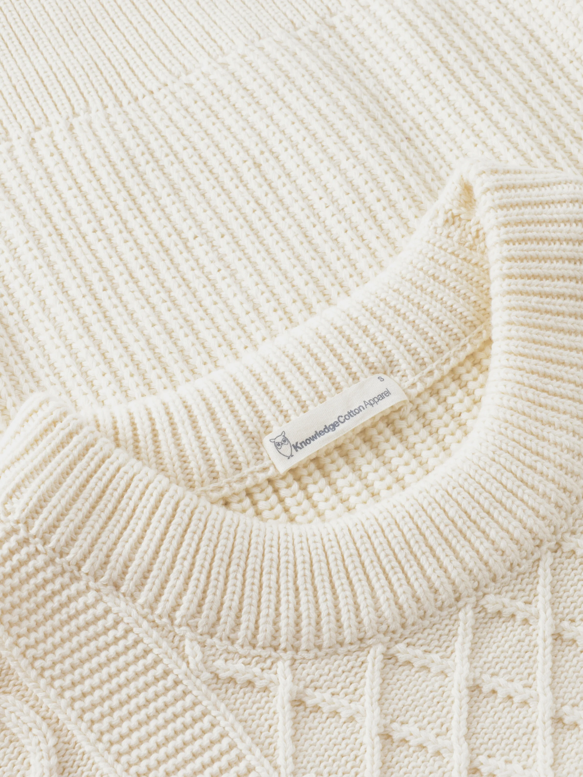 Organic Cotton Crew Neck - Regenerative Organic Certified™ - GOTS/Vegan - Egret - Image 5