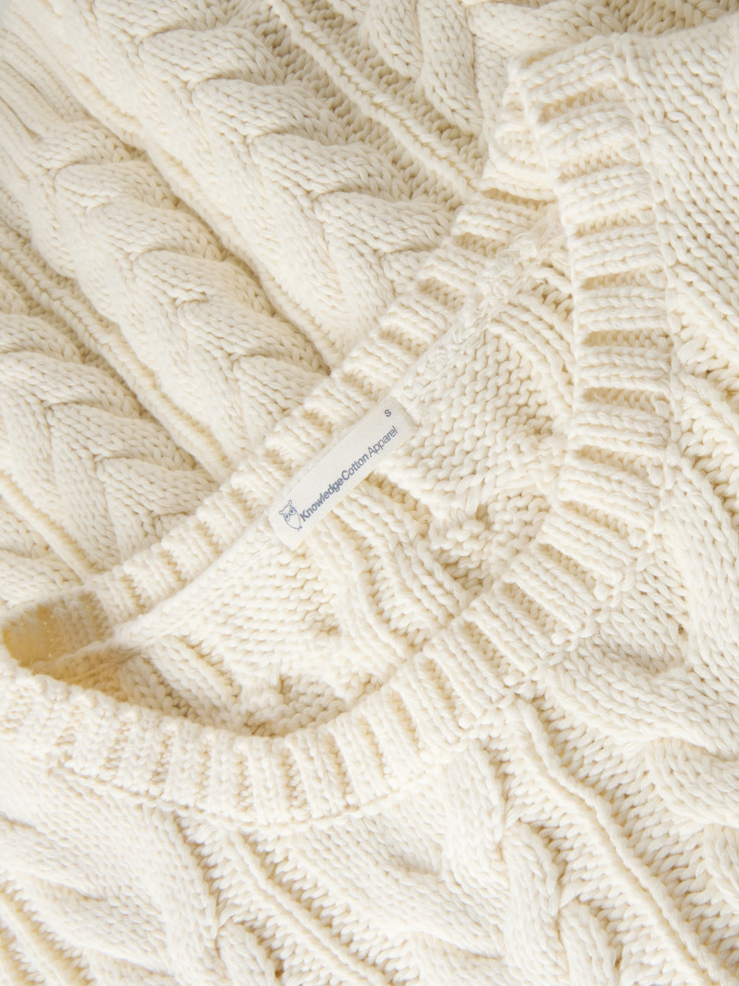 Organic Cotton Crew Neck Vest - Regenerative Organic Certified™ - GOTS/Vegan - Egret - Image 3