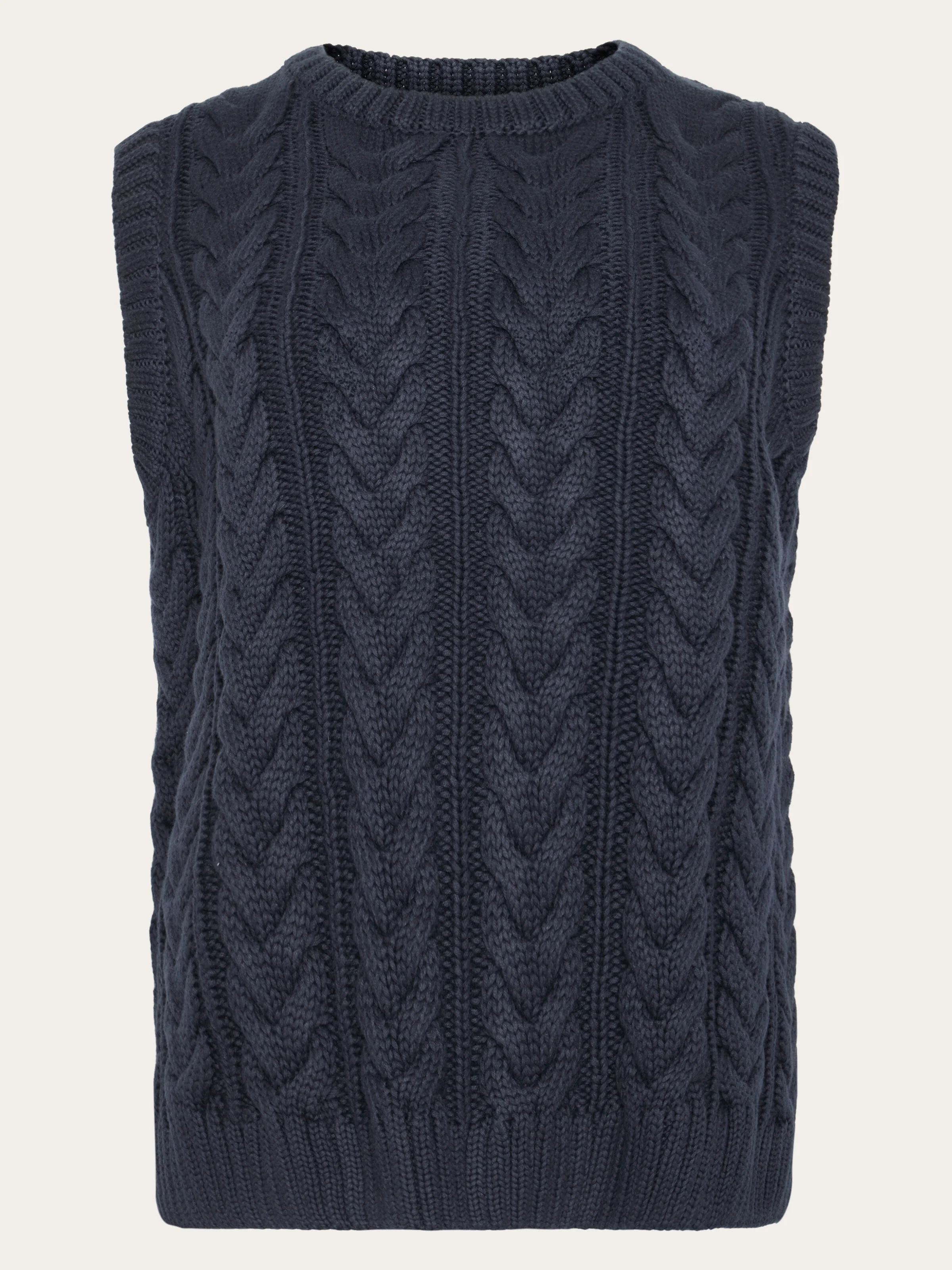 Organic Cotton Crew Neck Vest - Regenerative Organic Certified™ - GOTS/Vegan - Night Sky