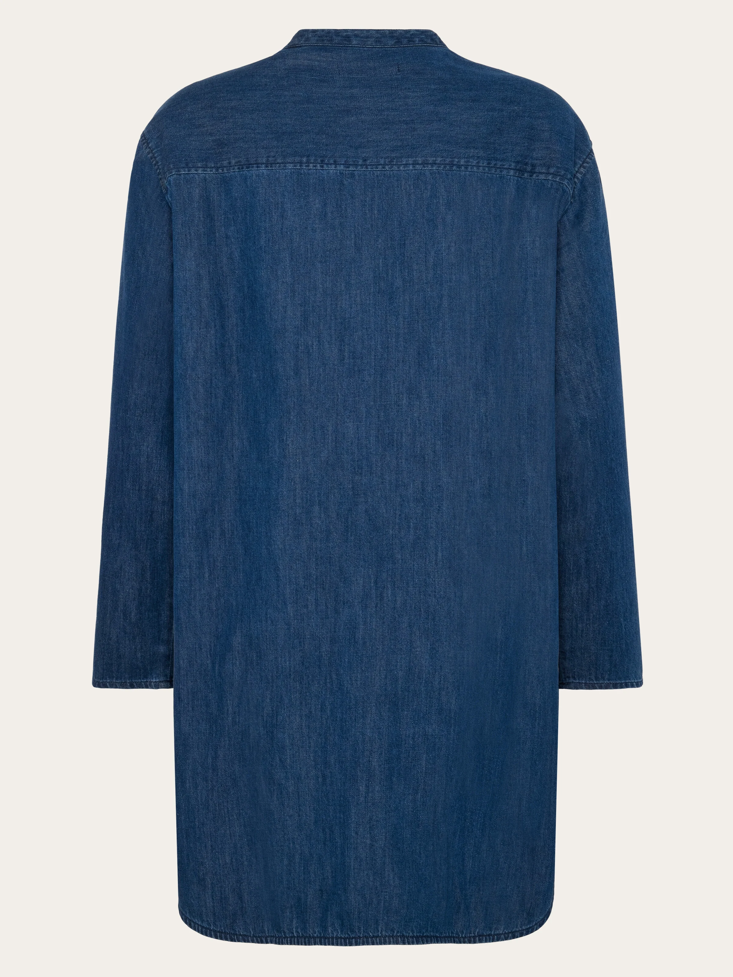 Organic Cotton Denim Shirt GOTS - Dark Blue denim - Image 3