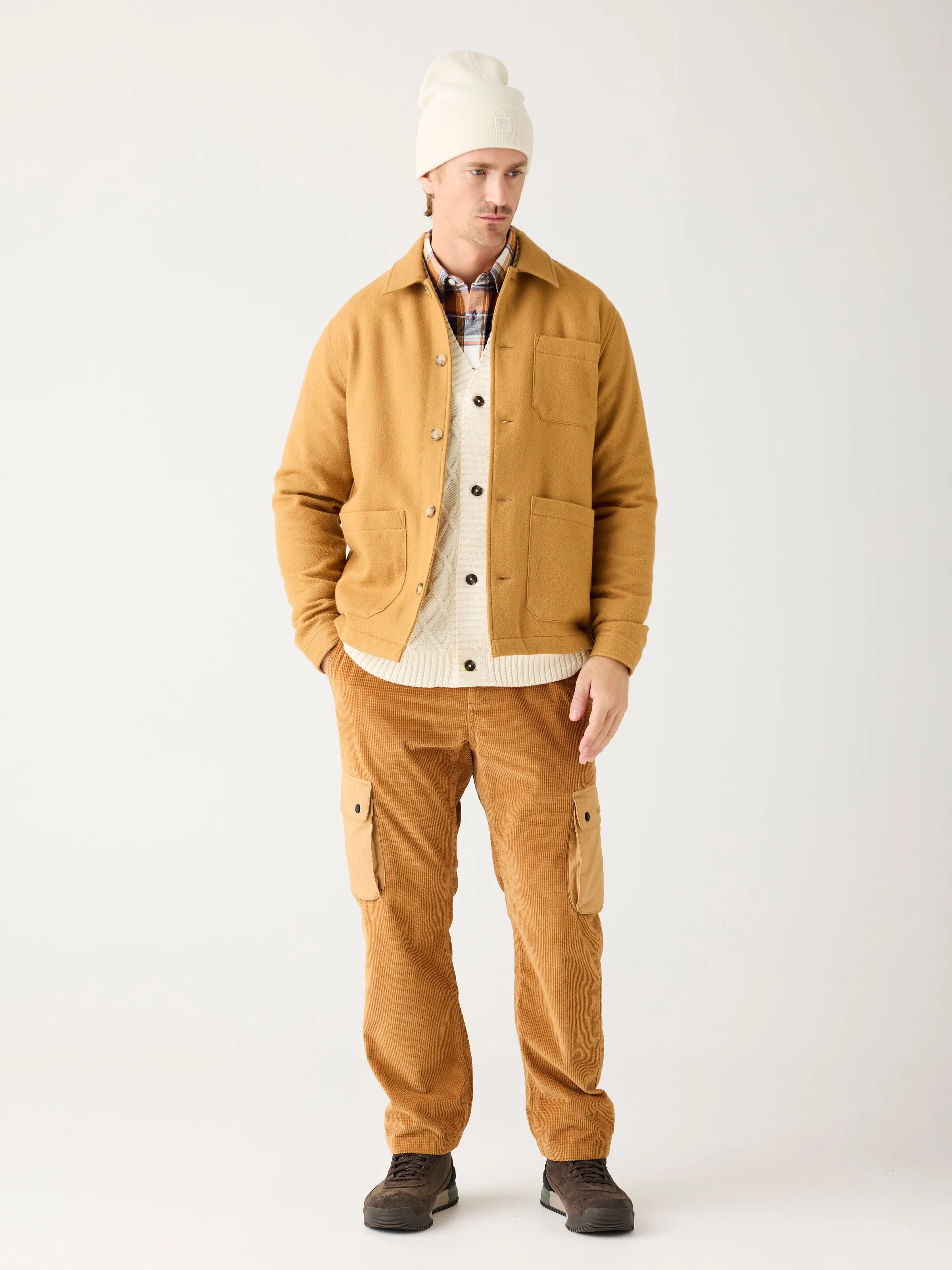 Organic Cotton Fig Corduroy Slacks GOTS - Apple Cinnamon - Image 2