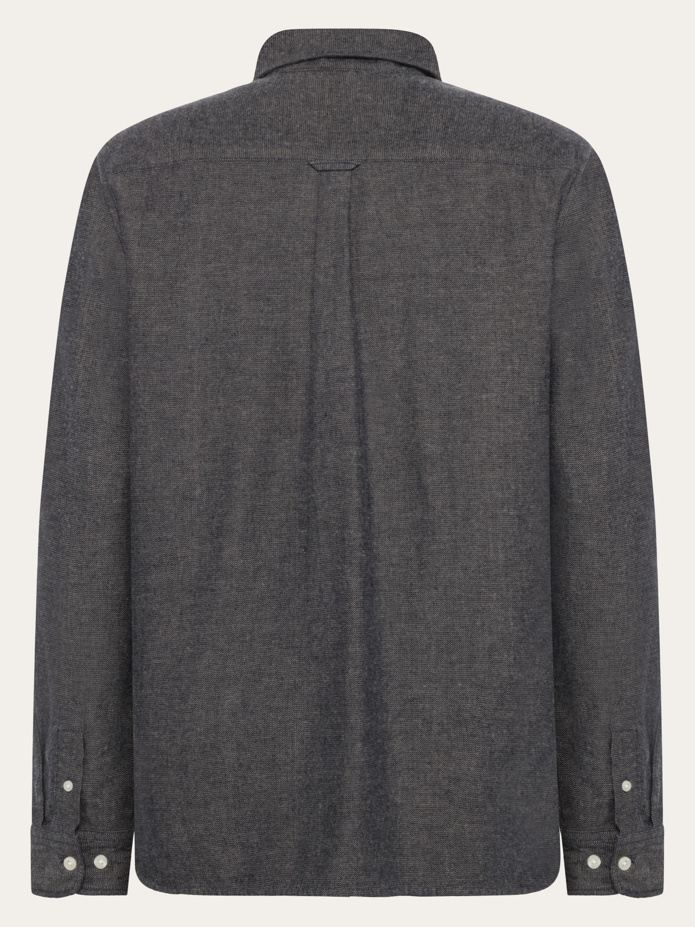 Organic Cotton Fishbone Flannel Shirt GOTS - Night Sky - Image 2