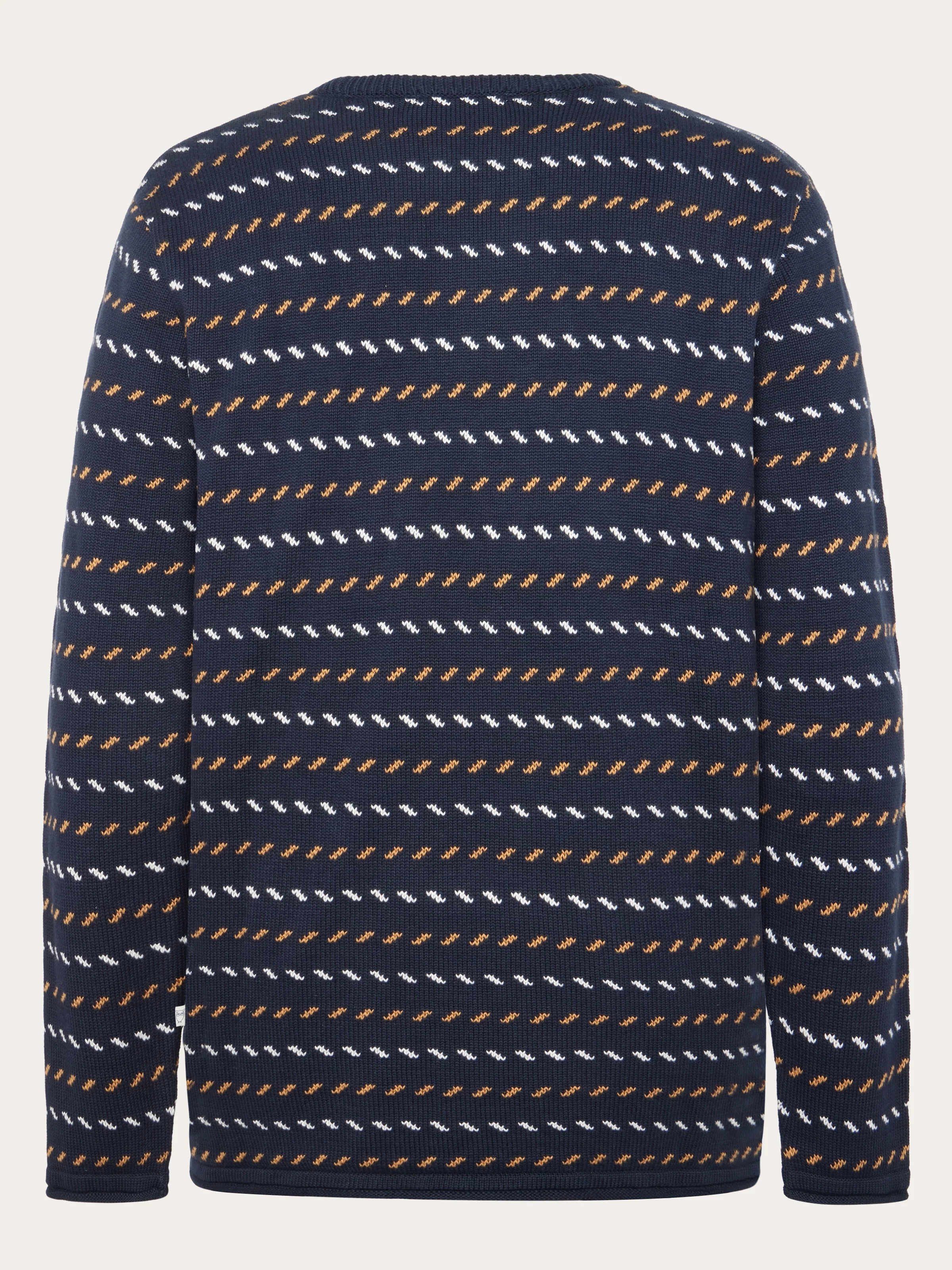 Organic Cotton Jacquard Knit - Regenerative Organic Certified™ - GOTS/Vegan - Night Sky - Image 3