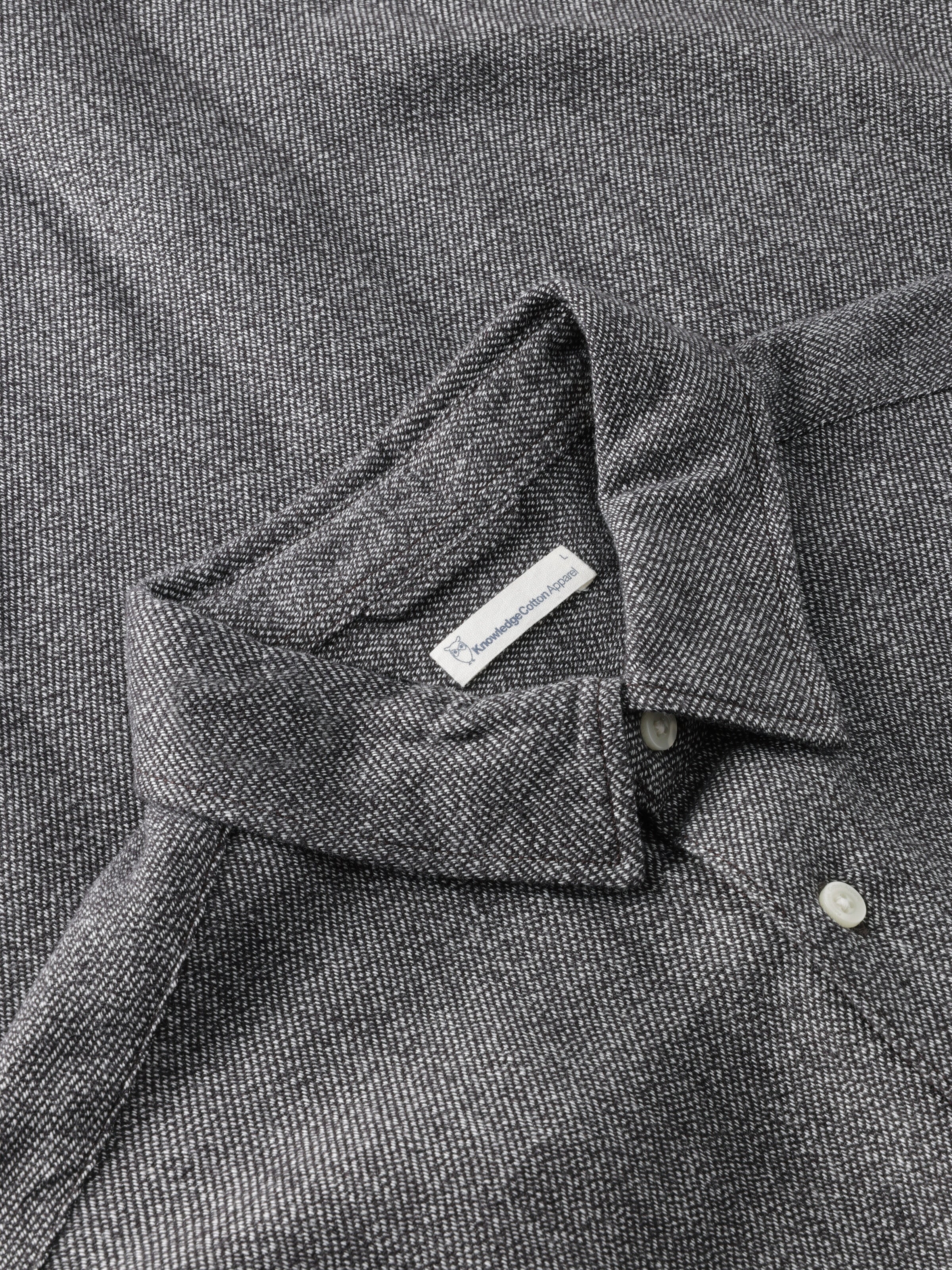 Organic Cotton Mélange Shirt GOTS - Chocolate Torte - Image 2