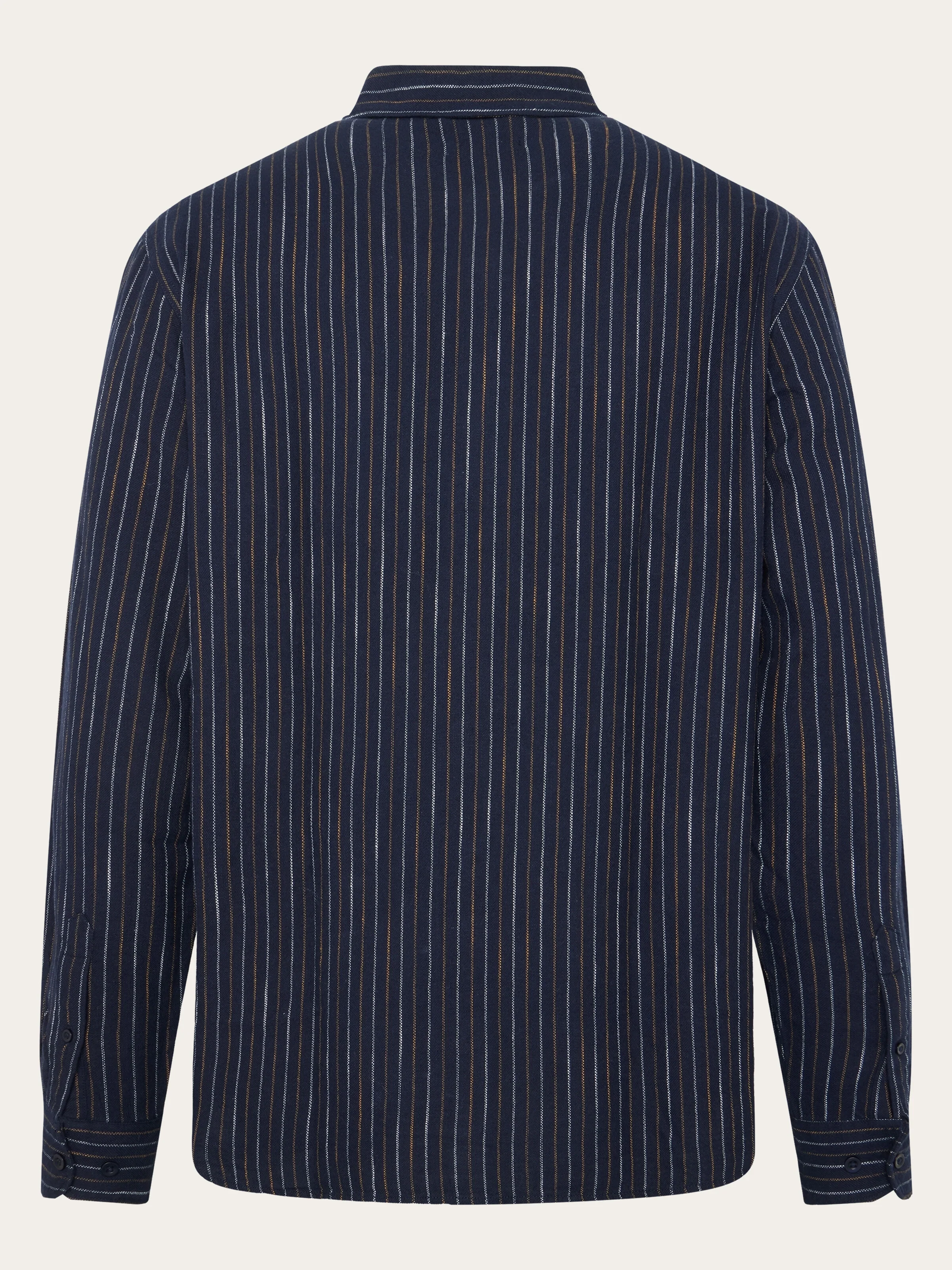 Organic Cotton Striped Shirt GOTS - Blue stripe - Image 2