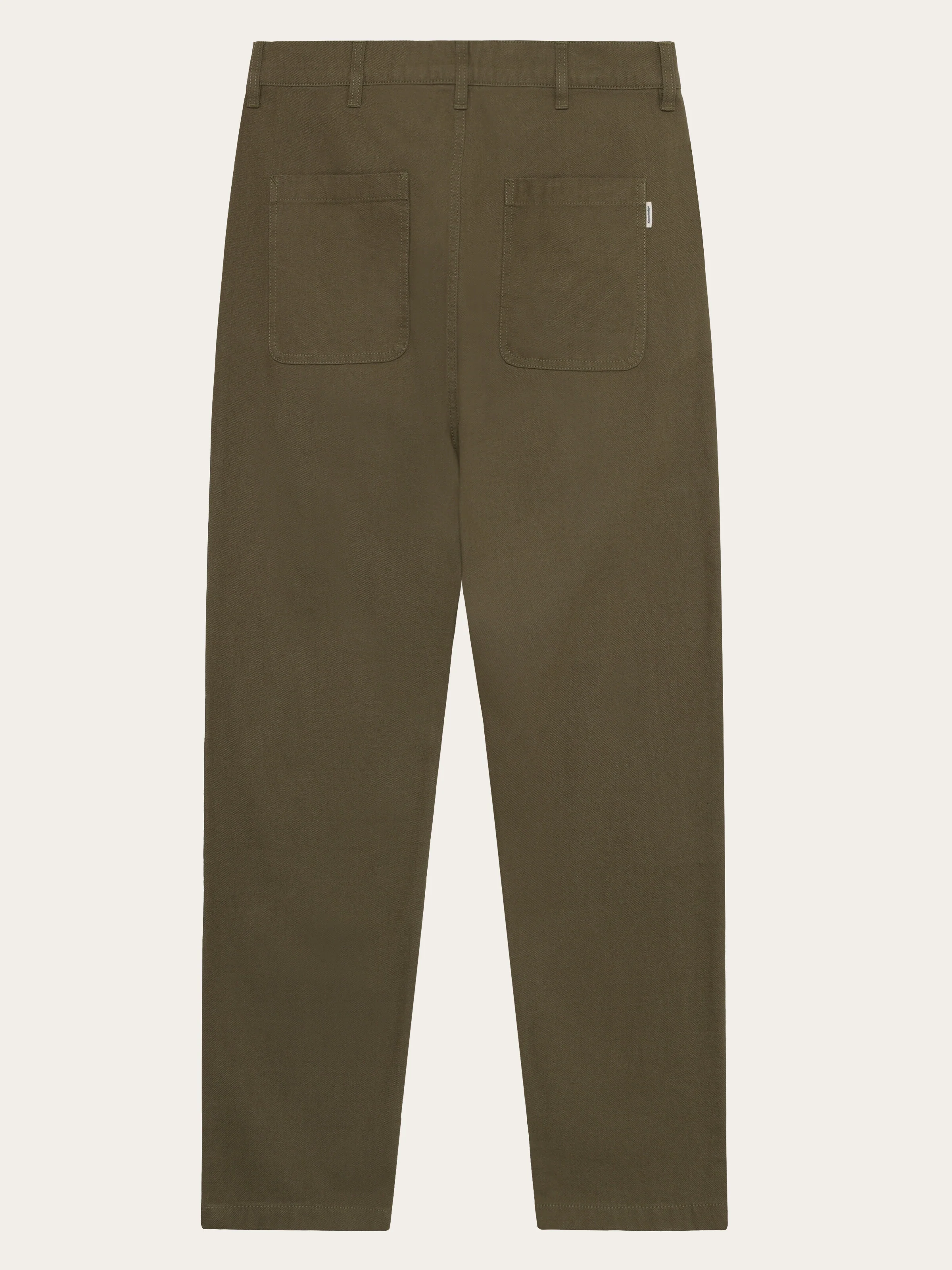 Organic Cotton Tim Canvas Pants GOTS - Burned Olive - Image 3