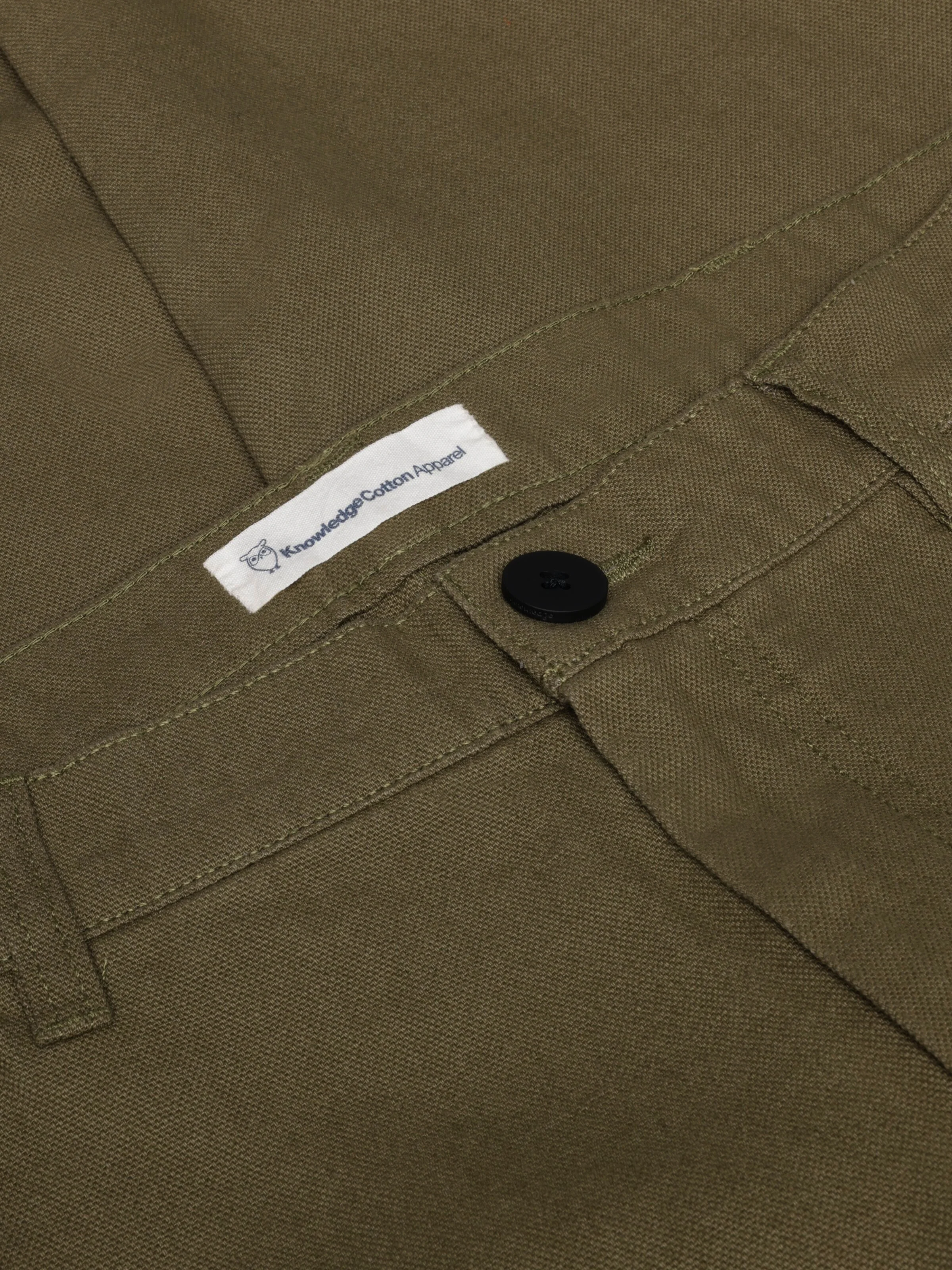 Organic Cotton Tim Canvas Pants GOTS - Burned Olive - Image 4