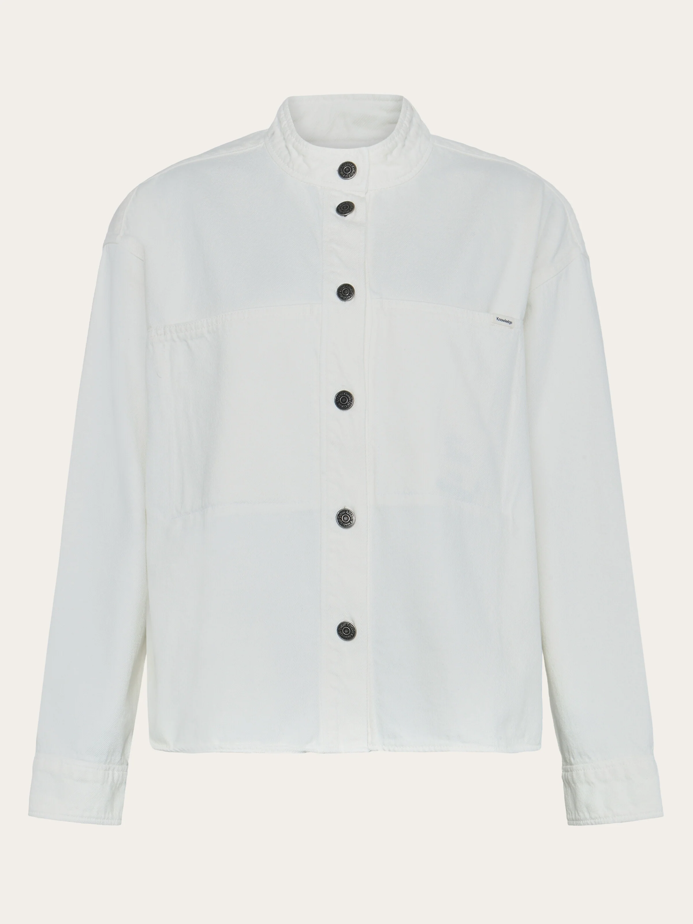 Organic Cotton Twill Overshirt GOTS - Egret