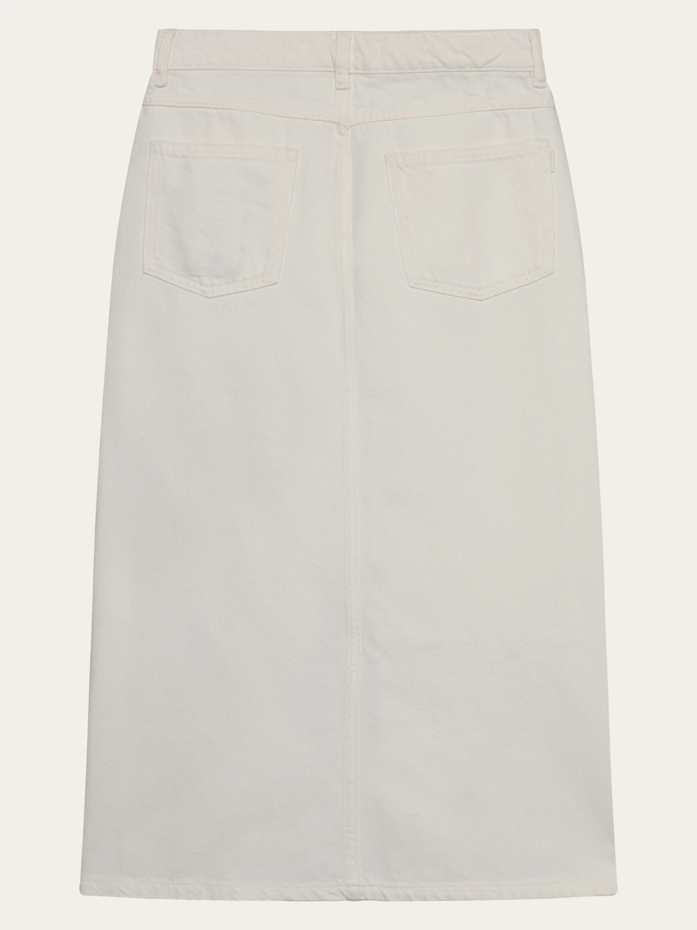 Organic Cotton Twill Skirt GOTS - Egret - Image 3