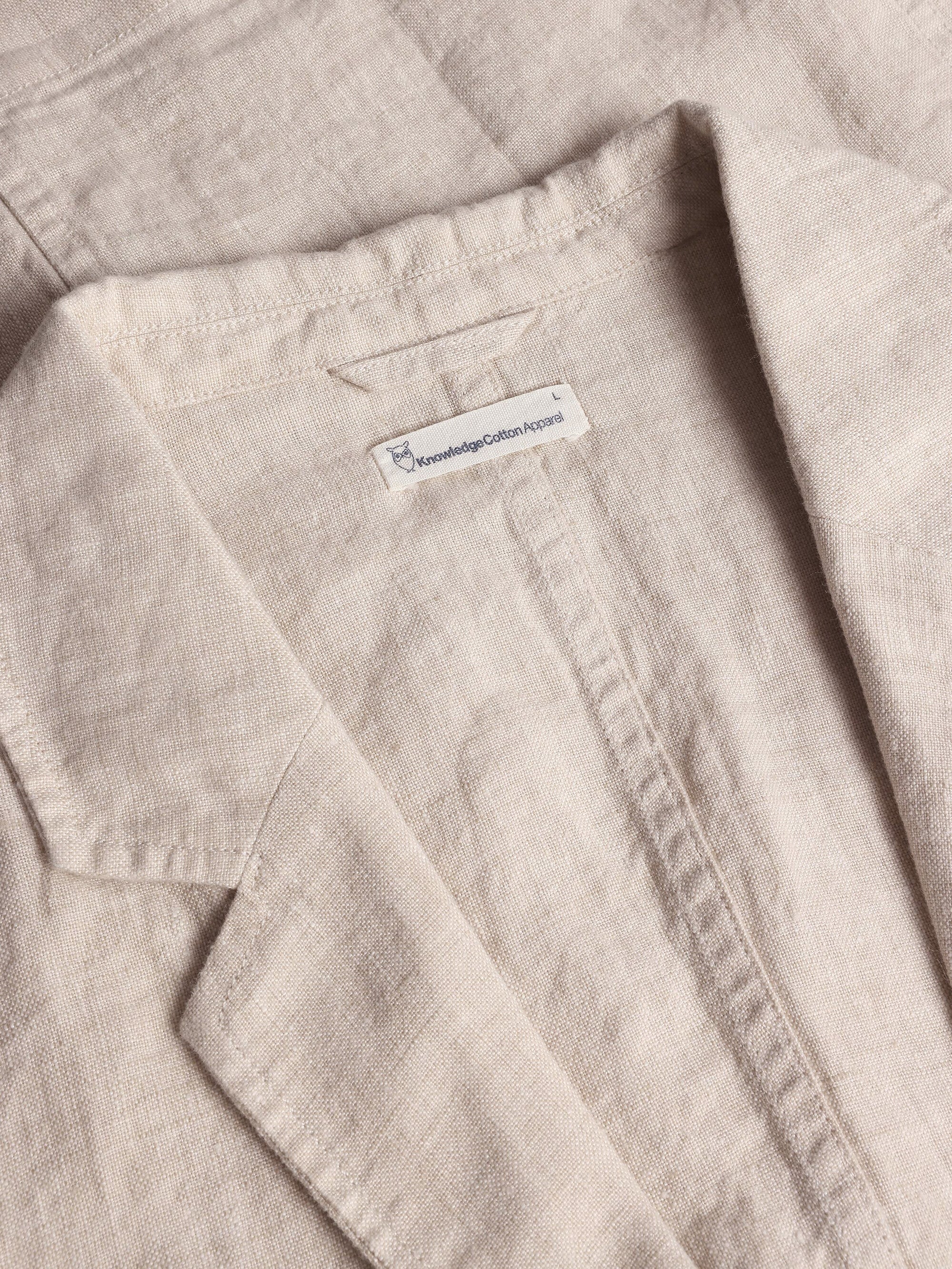 Linen blazer - Yarndyed - Light feather gray - Image 4