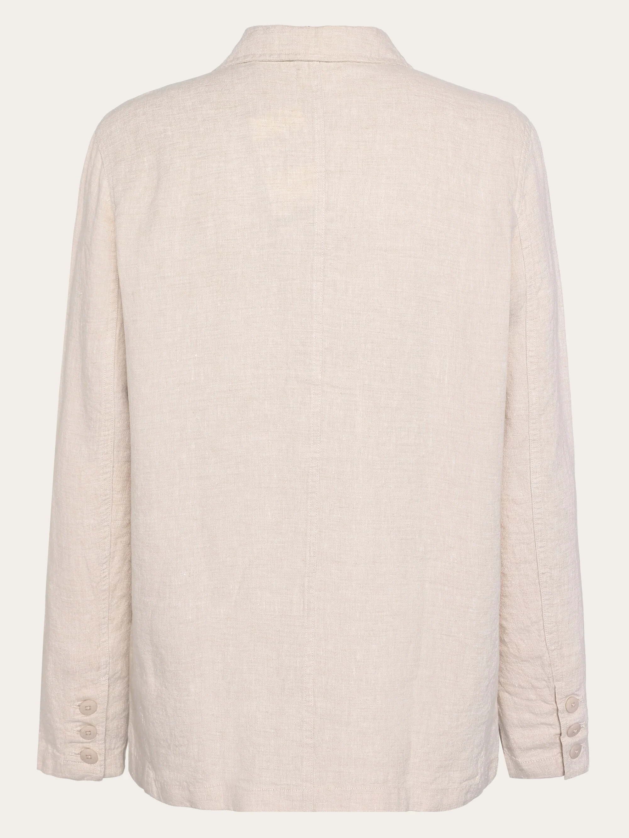 Linen blazer - Yarndyed - Light feather gray - Image 5