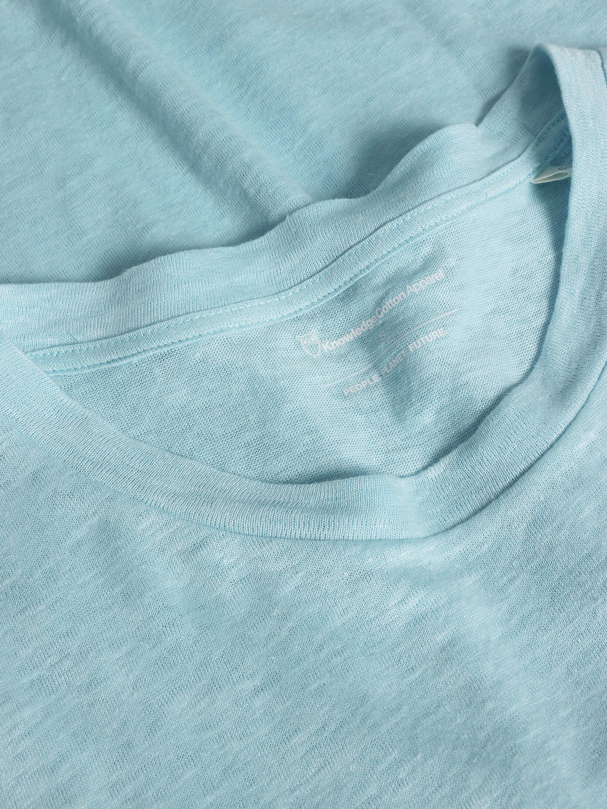 Linen t-shirt dress - Aqua-Esque - Image 2