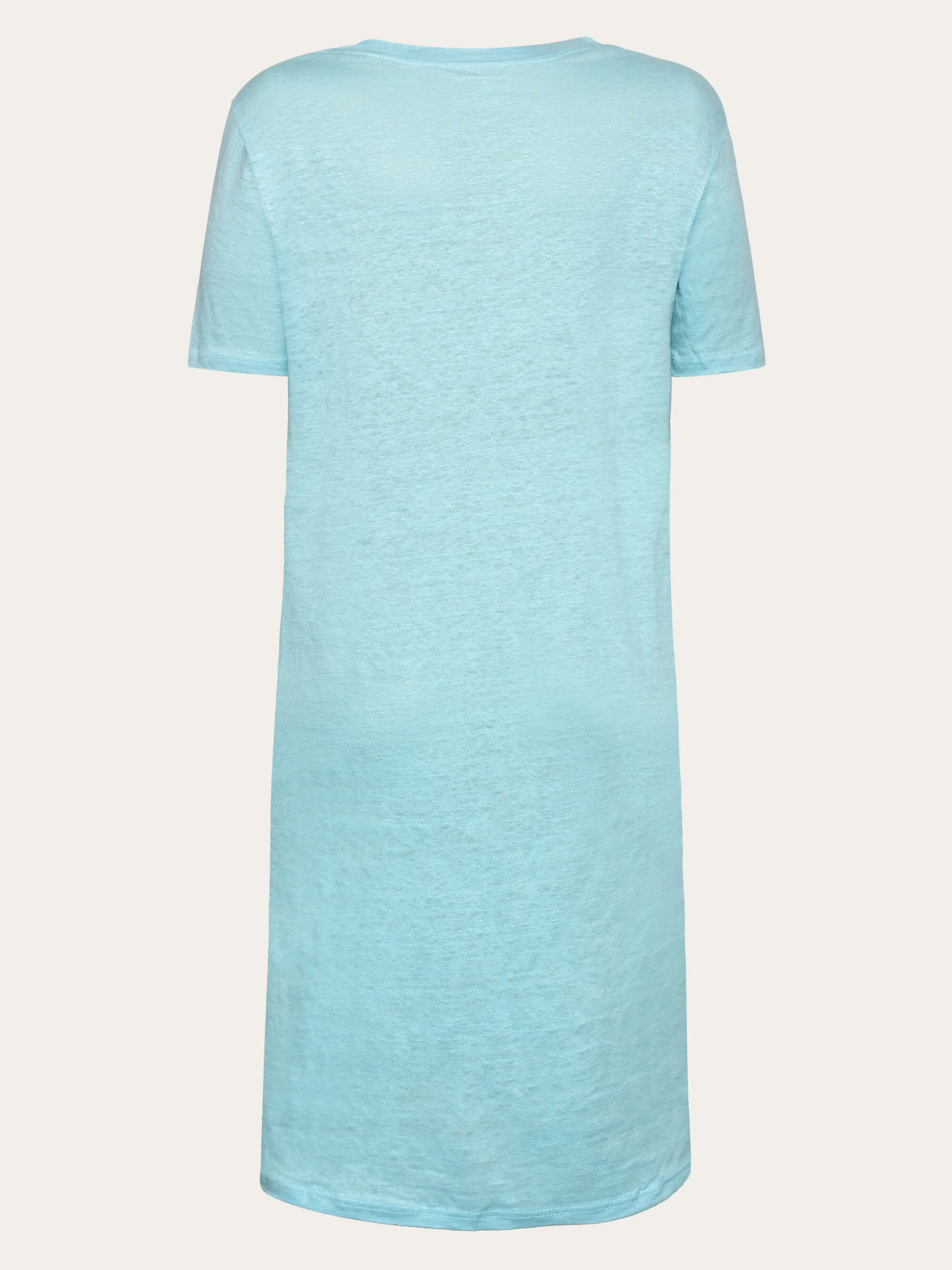 Linen t-shirt dress - Aqua-Esque - Image 3