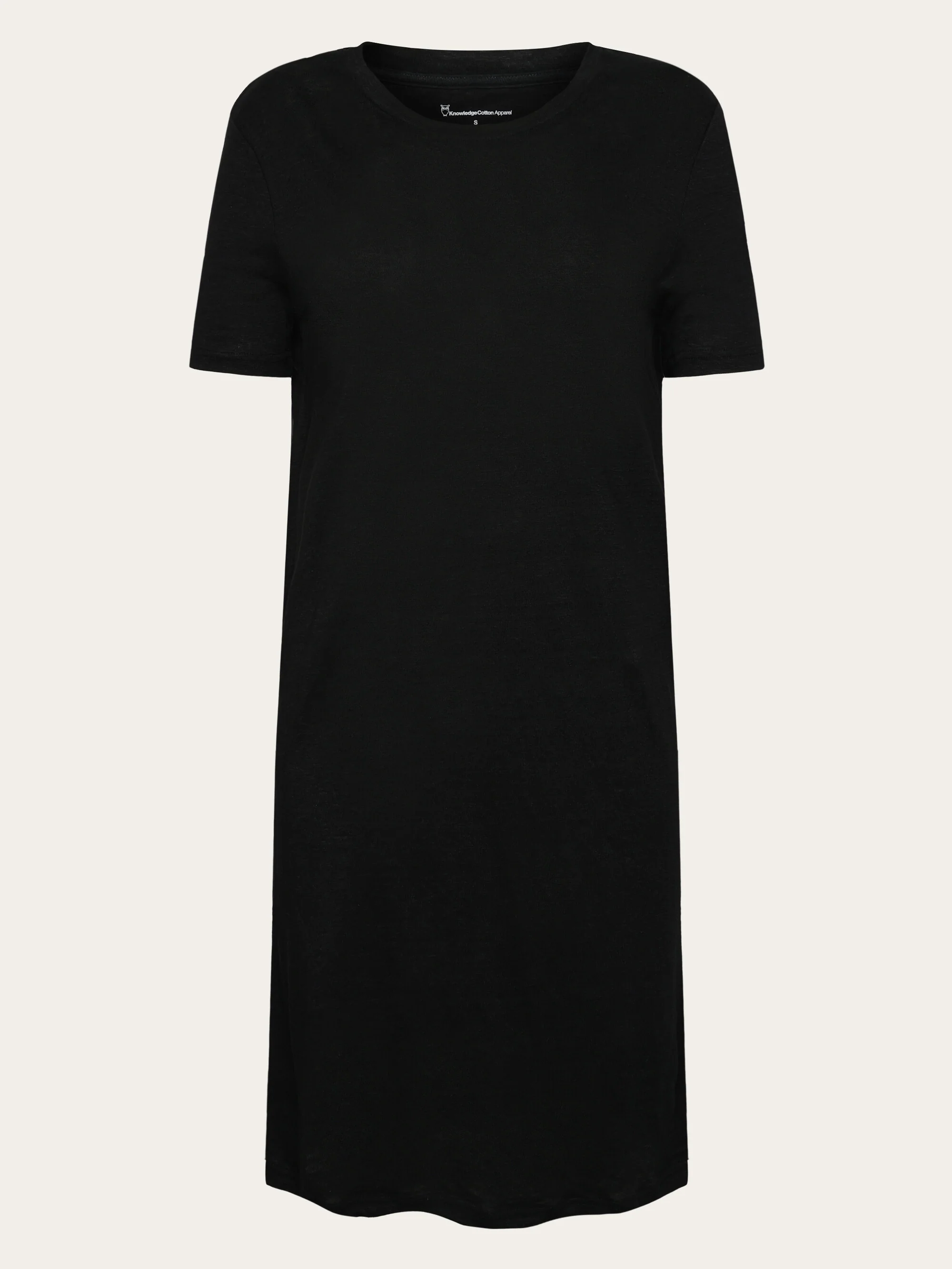 Linen t-shirt dress - Black Jet