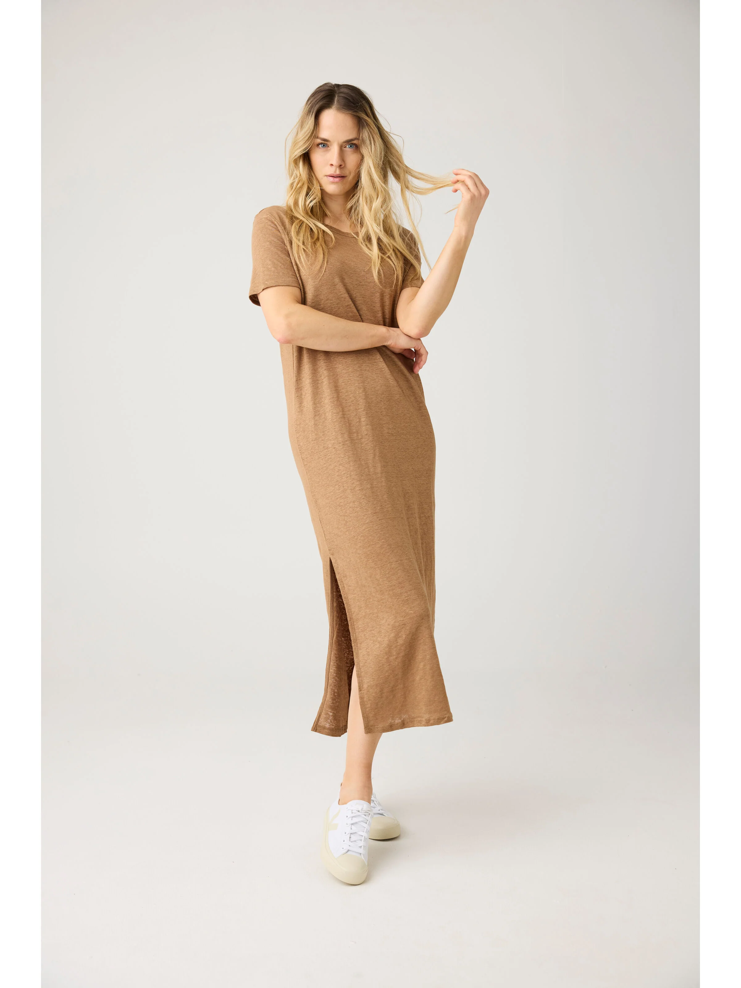 Linen t-shirt dress - Tuffet - Image 2