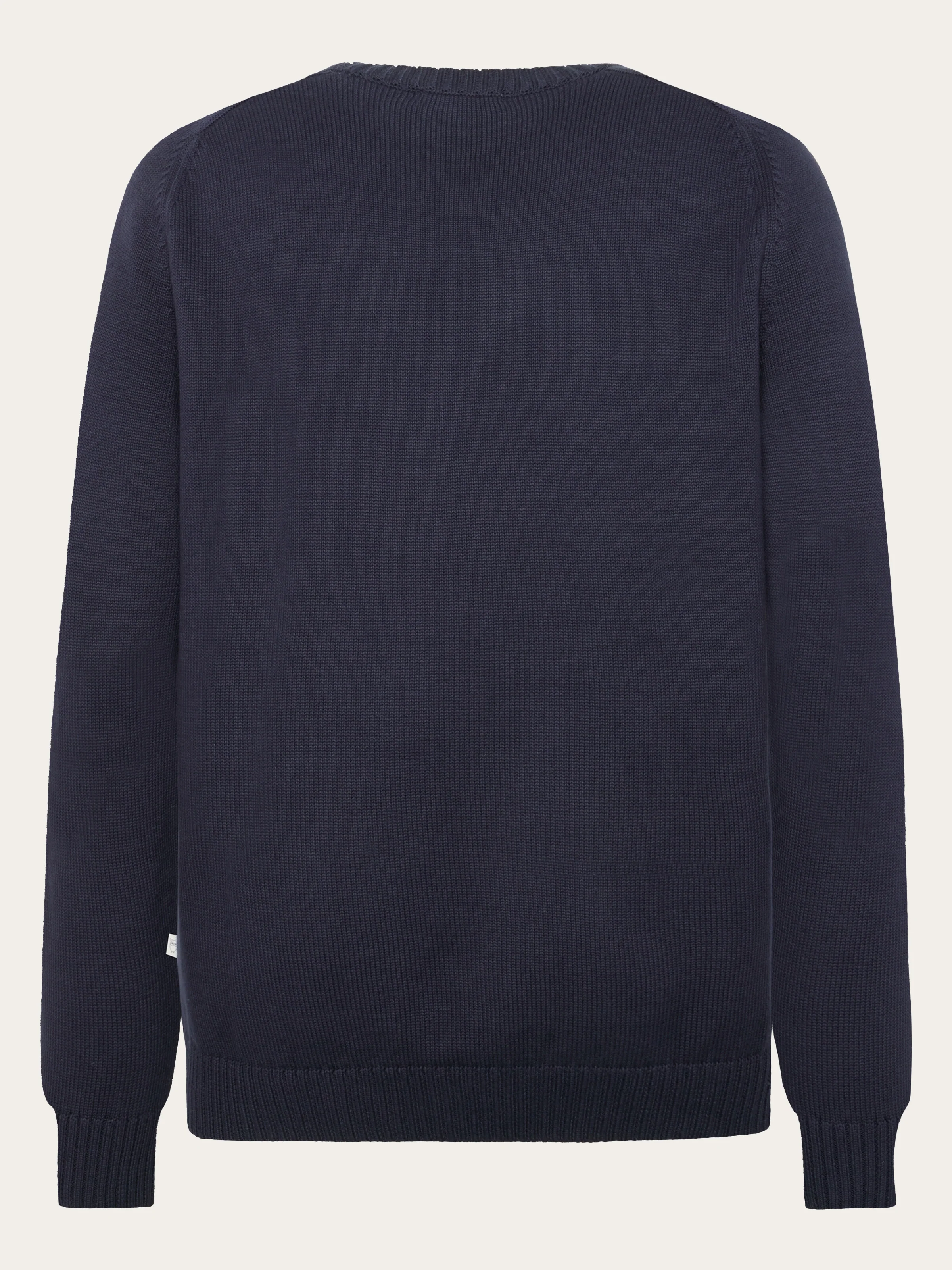 Plain knitted crew neck - Night Sky - Image 3