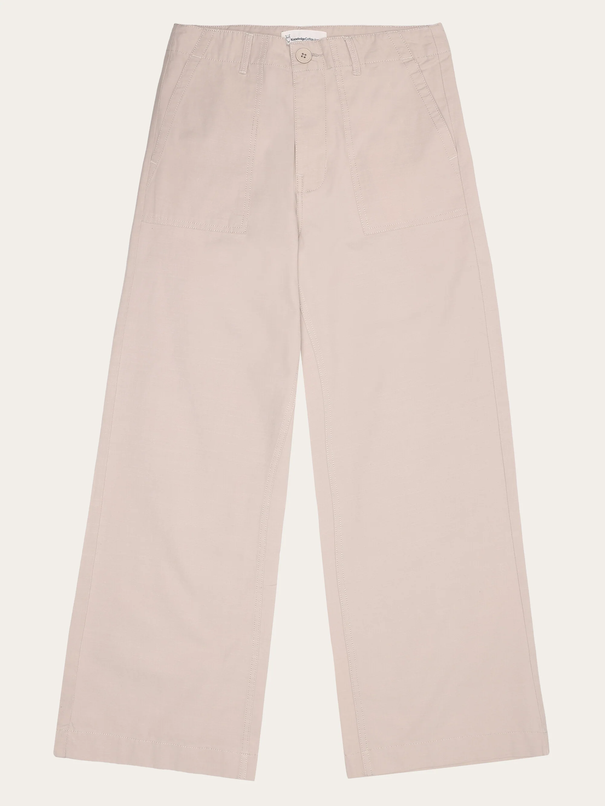 POSEY wide slub pants - Light feather gray