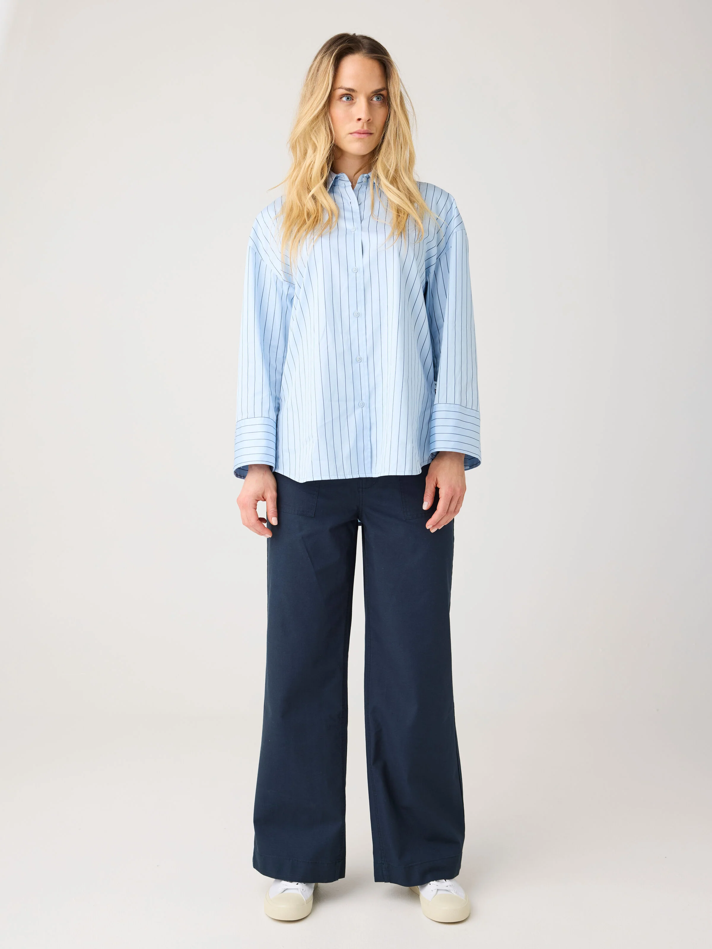 POSEY wide slub pants - Total Eclipse - Image 2