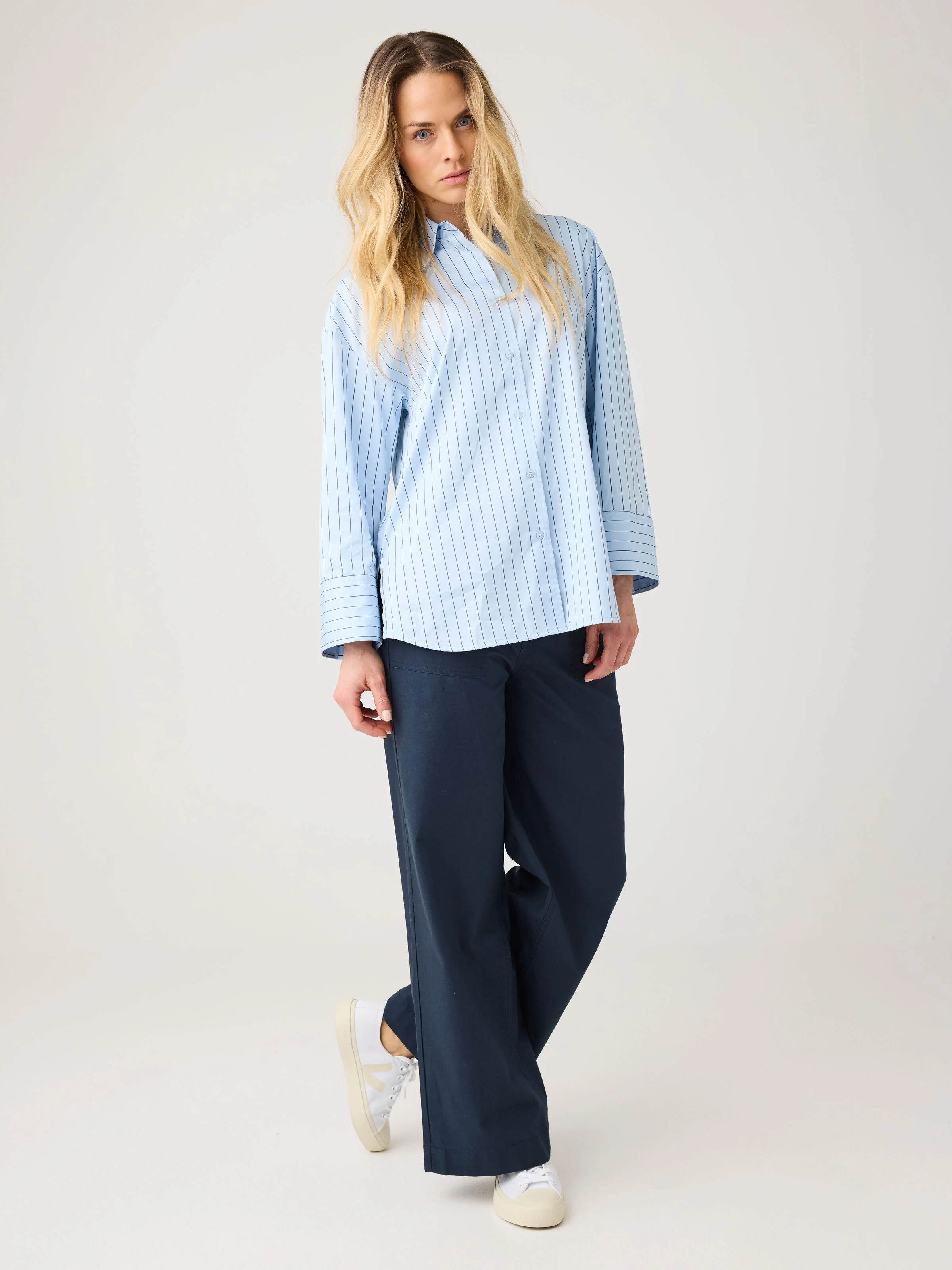 POSEY wide slub pants - Total Eclipse - Image 3