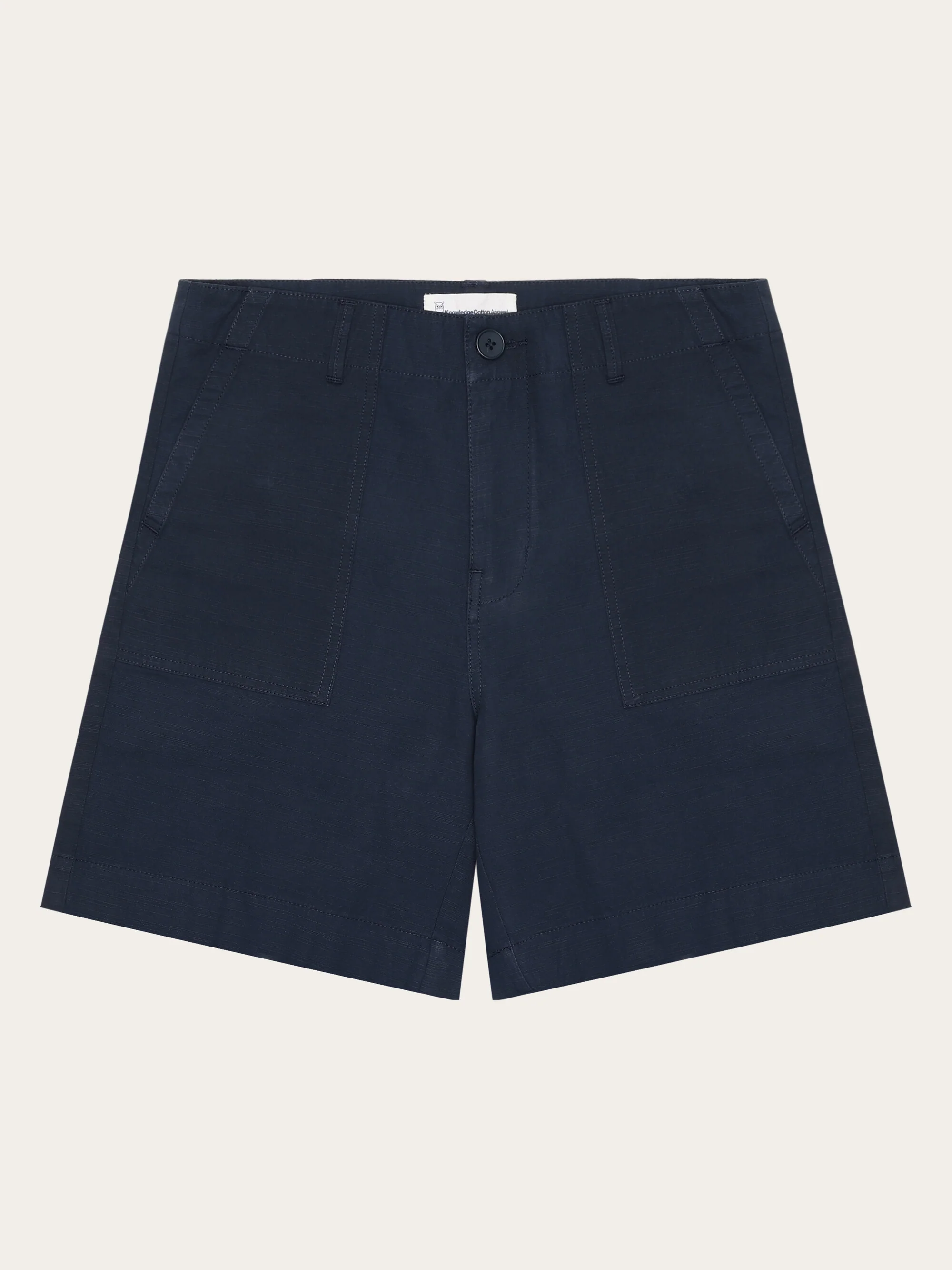 POSEY mid-rise wide slub yarn shorts - GOTS/Vegan - Total Eclipse