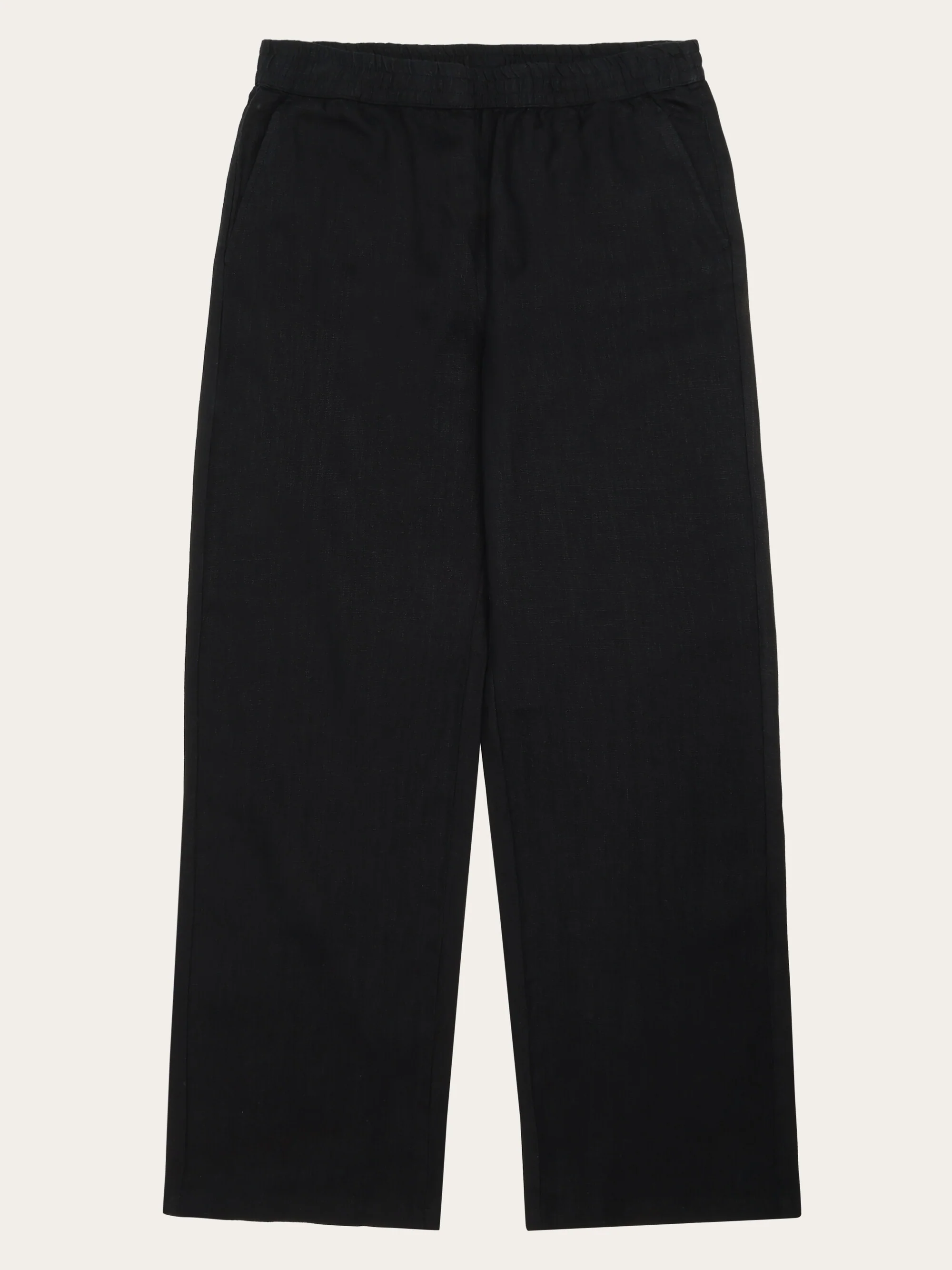 Posey wide linen pants - Black Jet