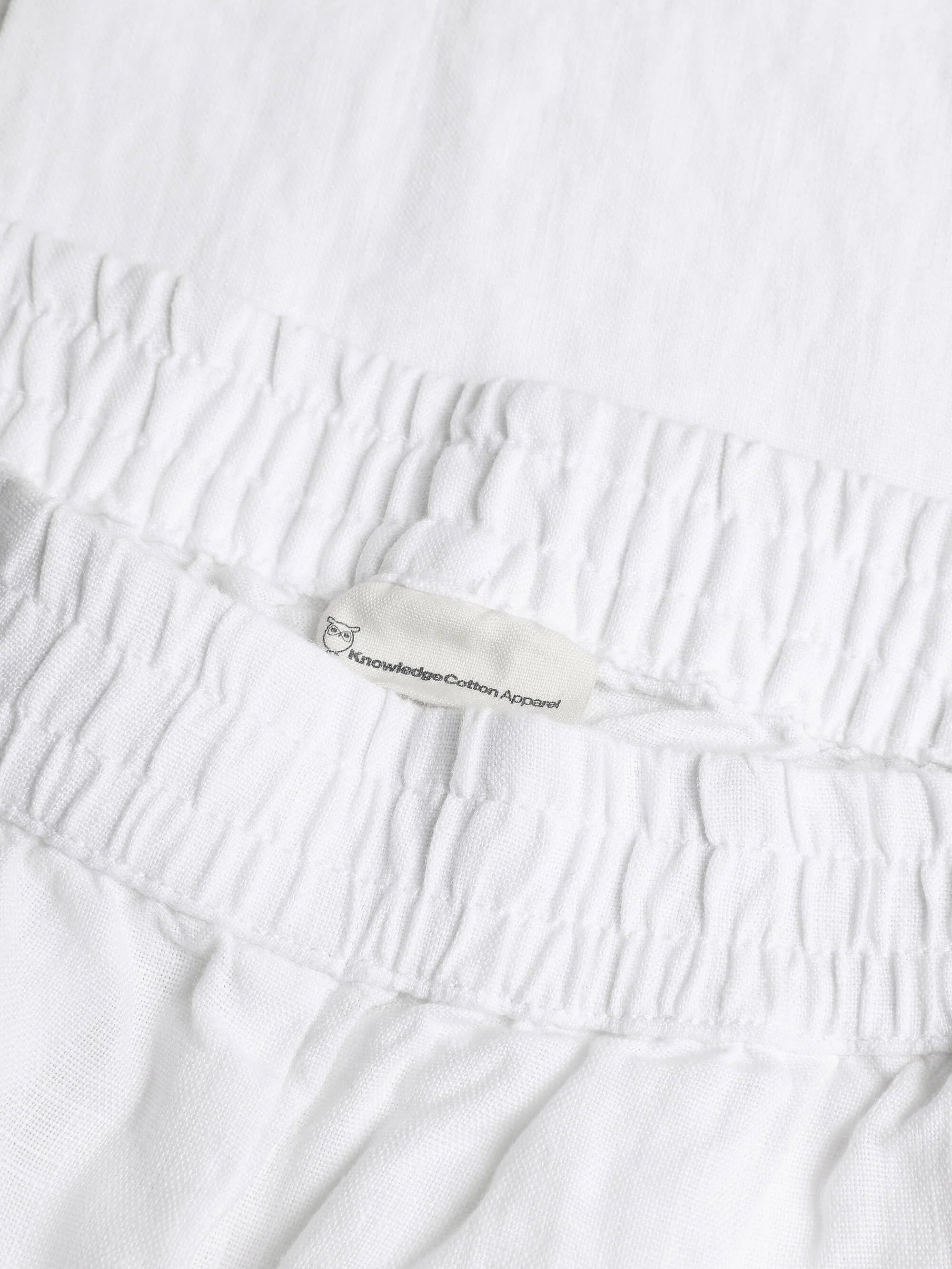 Posey wide linen pants - Bright White - Image 2