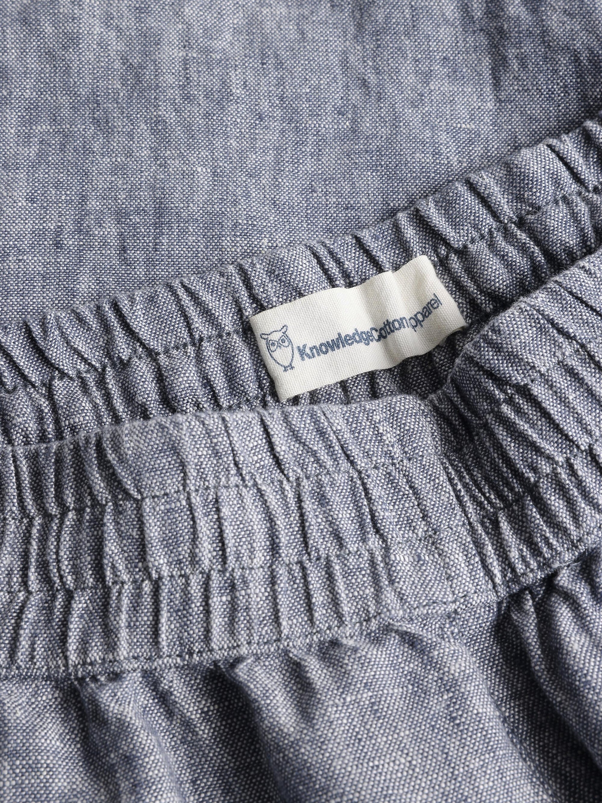 Posey wide linen shorts - Vintage Indigo - Image 2