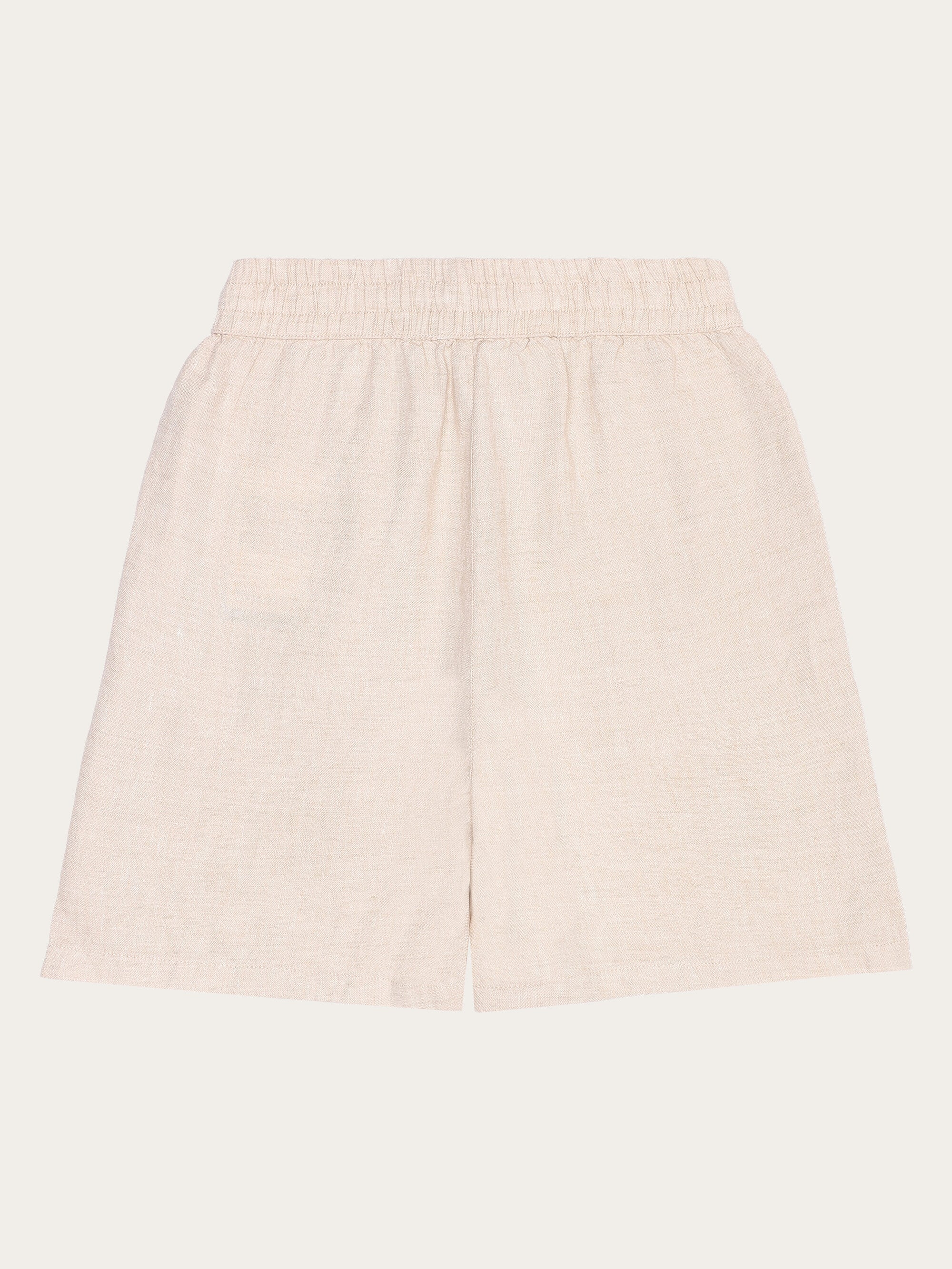 Posey wide linen shorts - Yarndyed - Light feather gray - Image 4