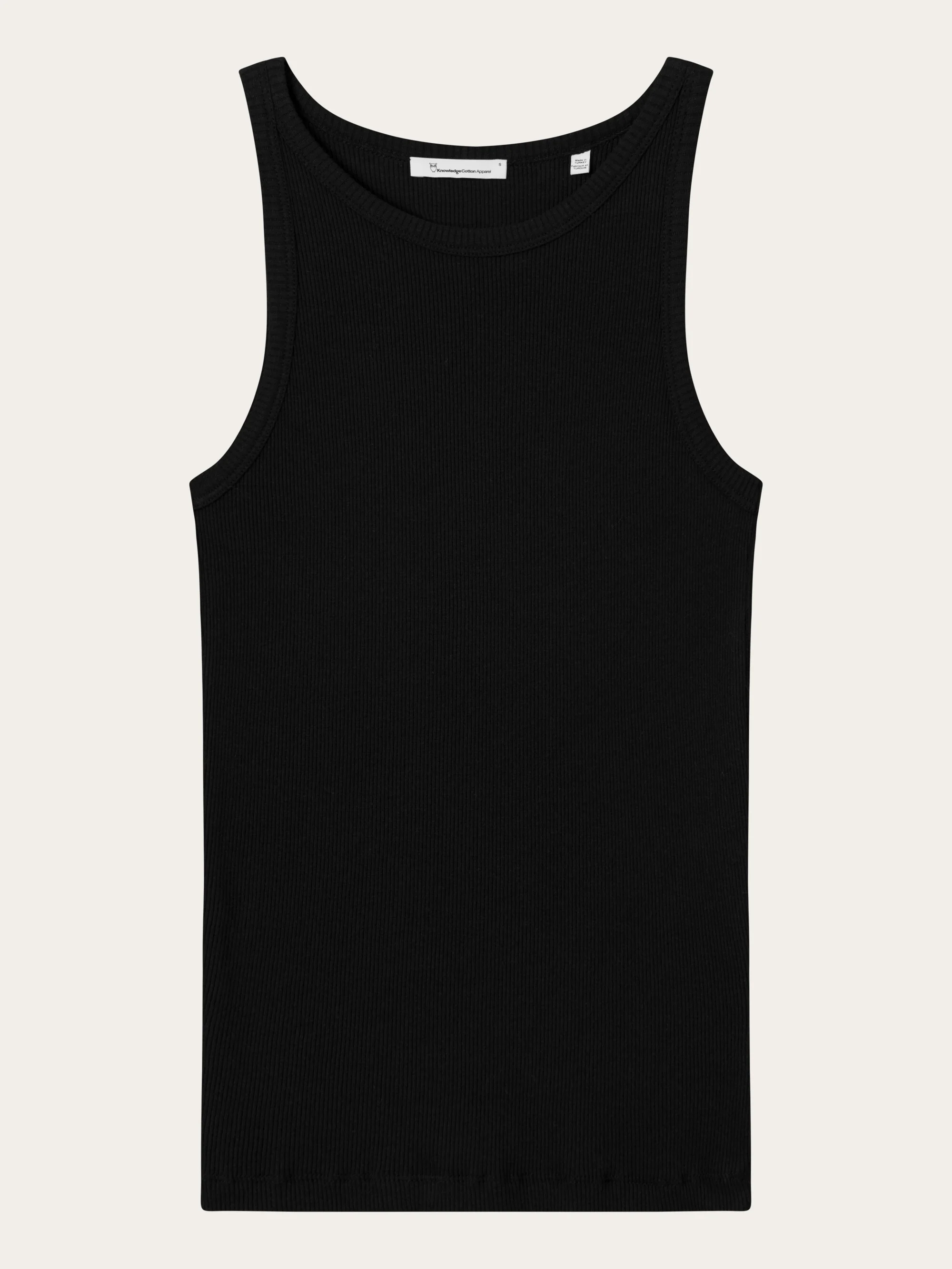 Racer rib top - Black Jet