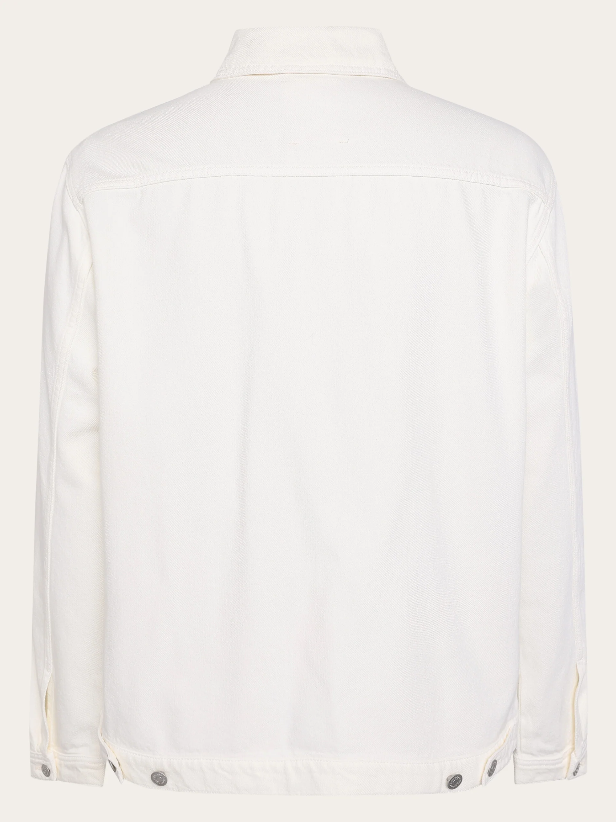 Raw twill workwear jacket - GOTS/Vegan - Egret - Image 2