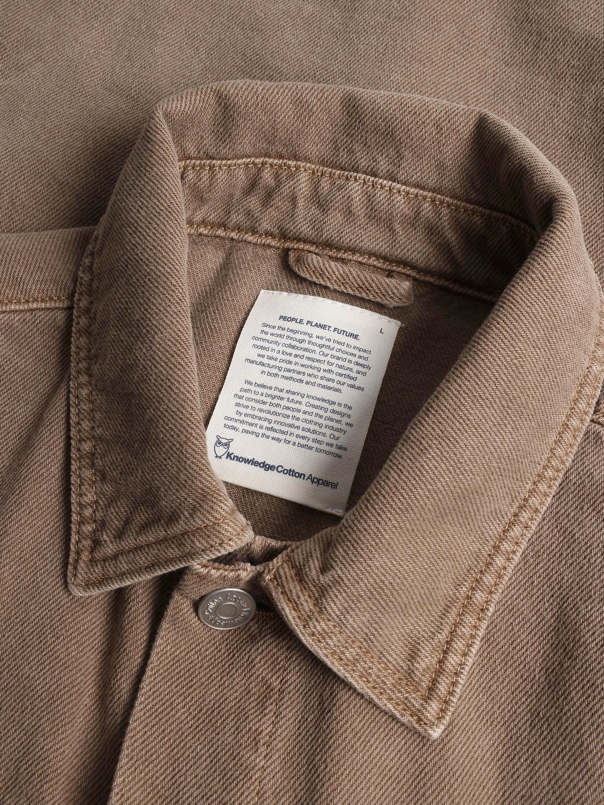 Raw twill workwear jacket - GOTS/Vegan - Tiramisu - Image 3