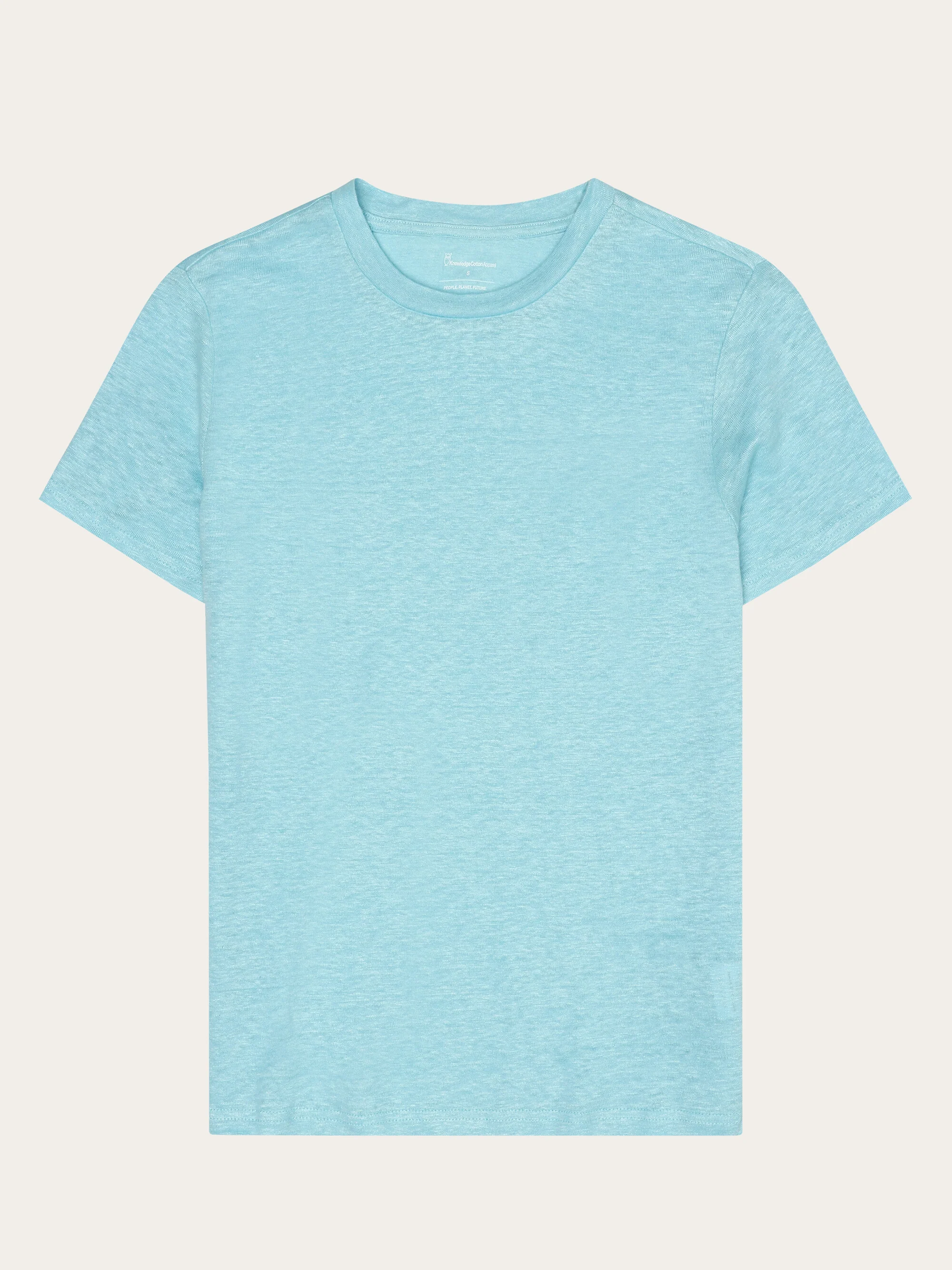 Reg linen t-shirt - Aqua-Esque