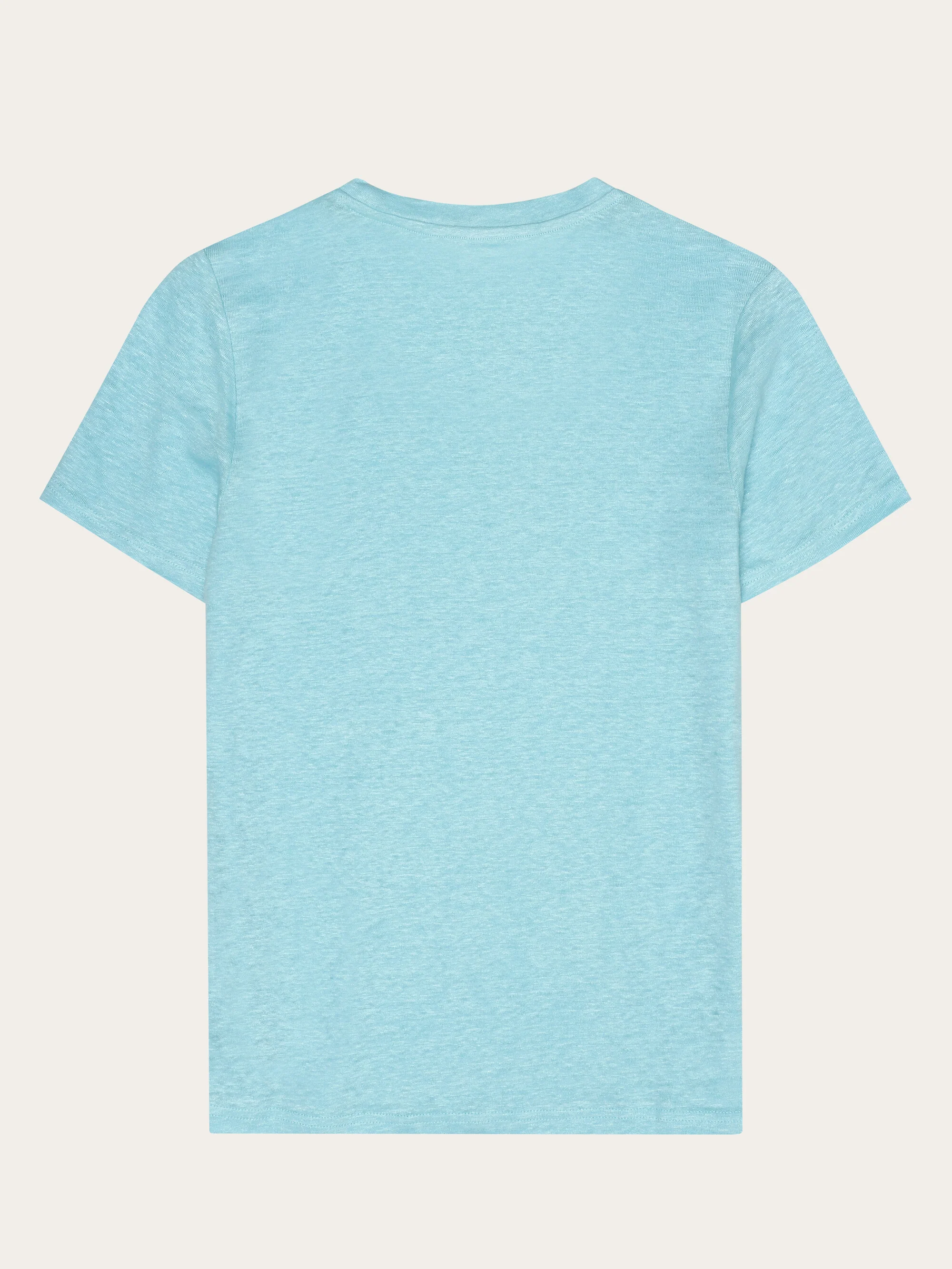 Reg linen t-shirt - Aqua-Esque - Image 3
