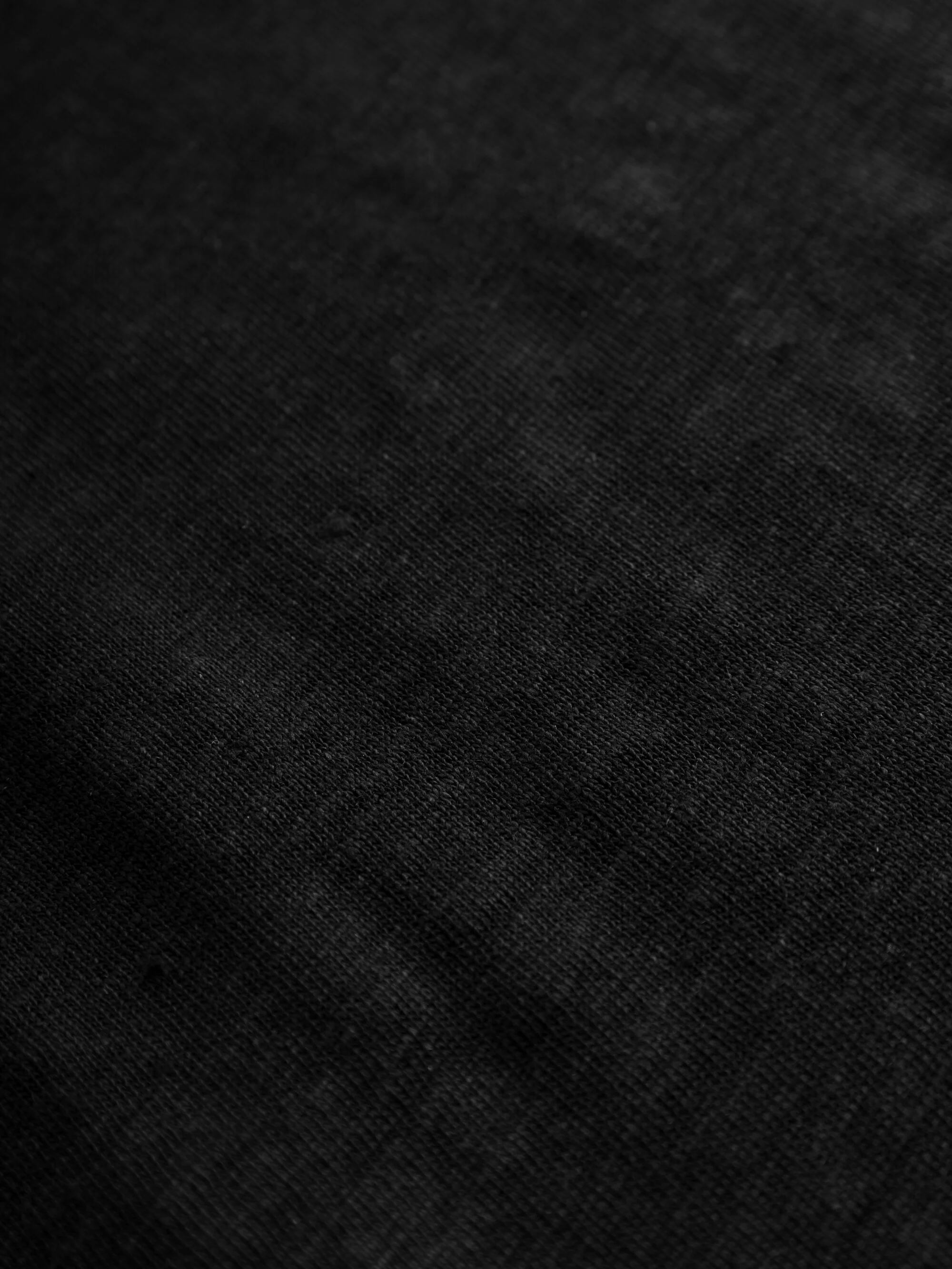Reg linen t-shirt - Black Jet - Image 7