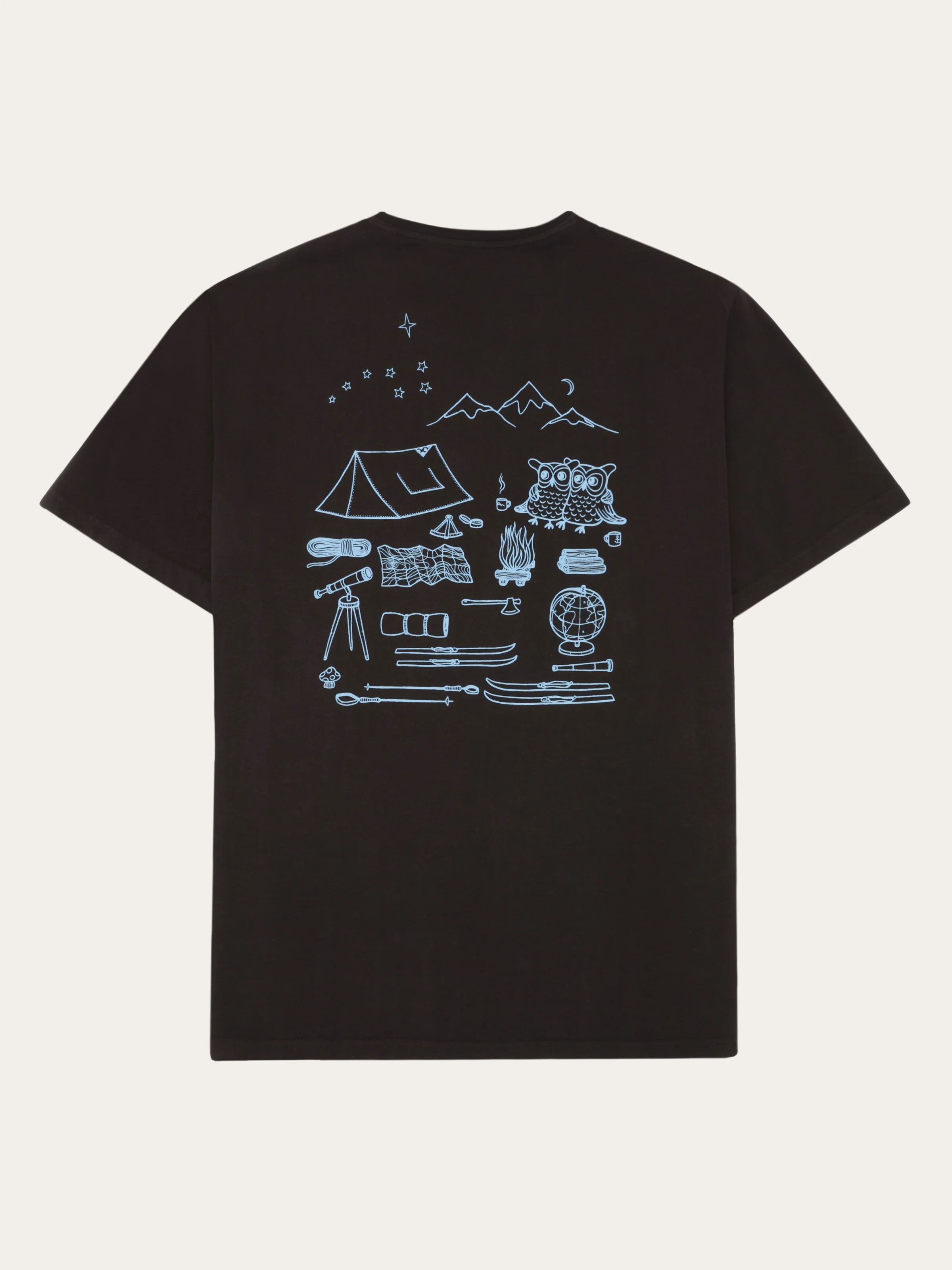 Regenerative Organic Cotton Back Print T-Shirt GOTS - Chocolate Torte - Image 2