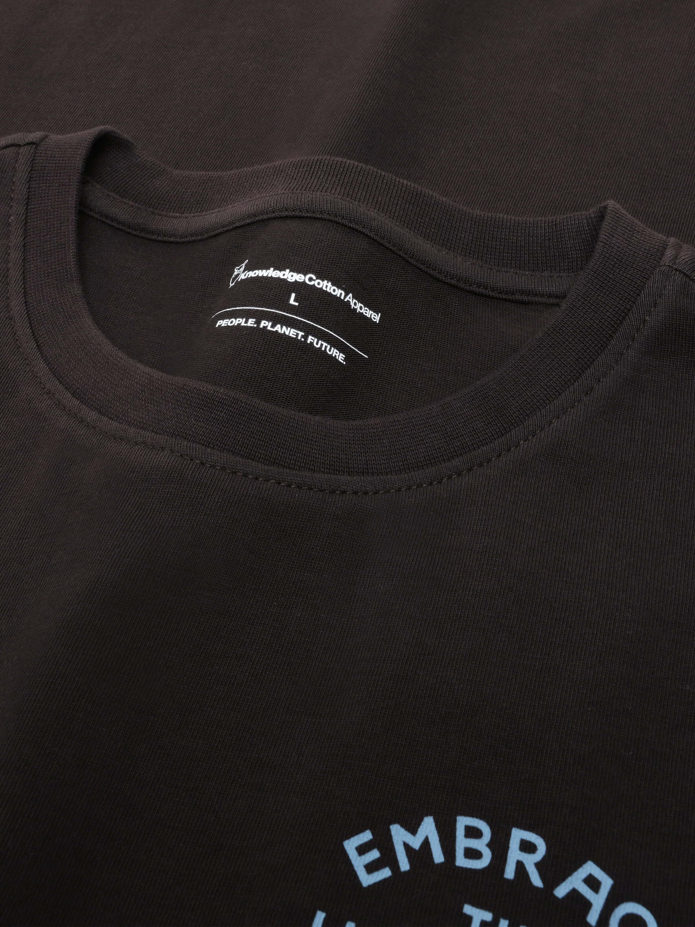 Regenerative Organic Cotton Back Print T-Shirt GOTS - Chocolate Torte - Image 4