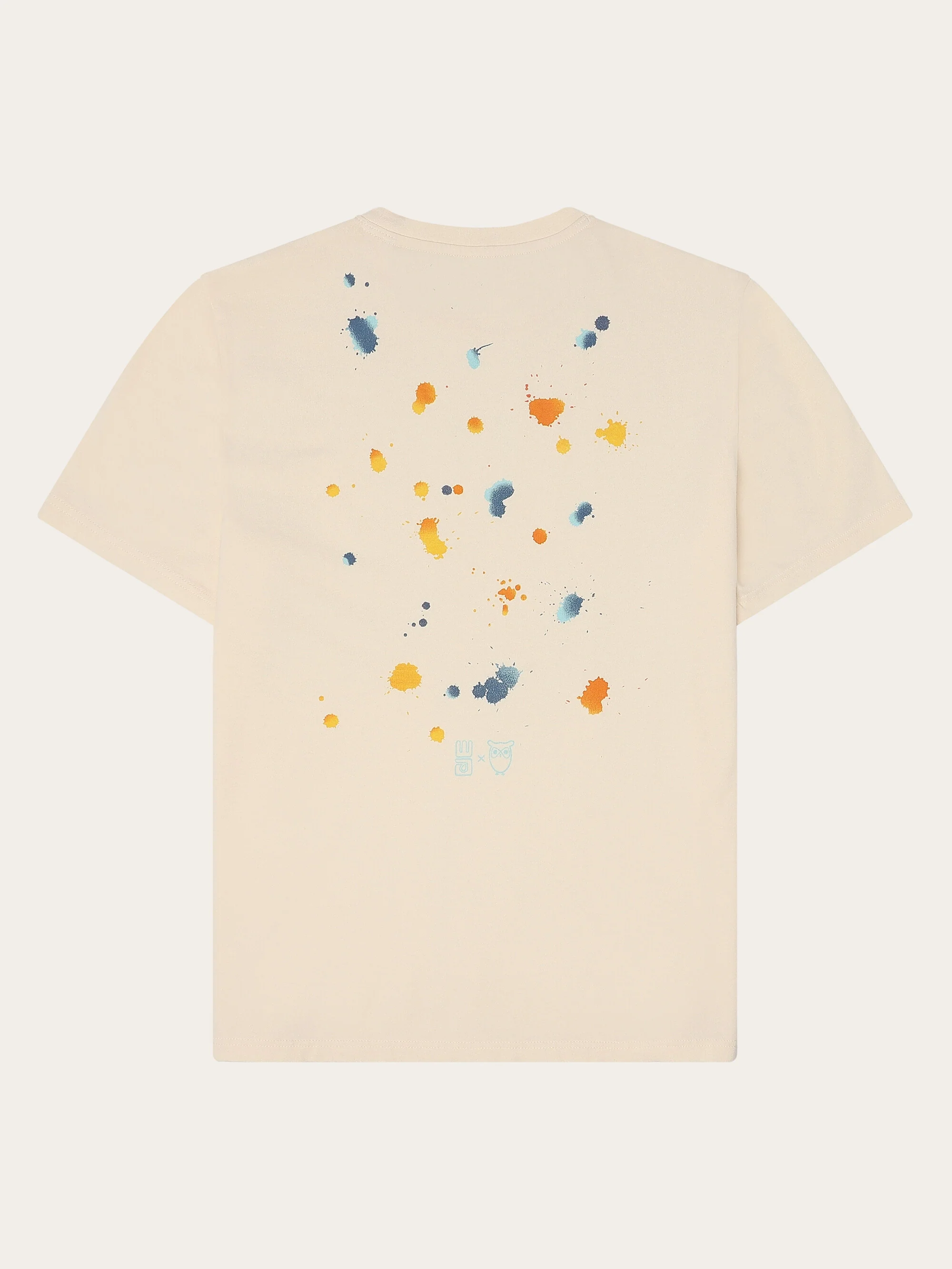 Regenerative Organic Cotton Back Printed T-Shirt Water Is Life GOTS/Vegan - Egret - Image 3