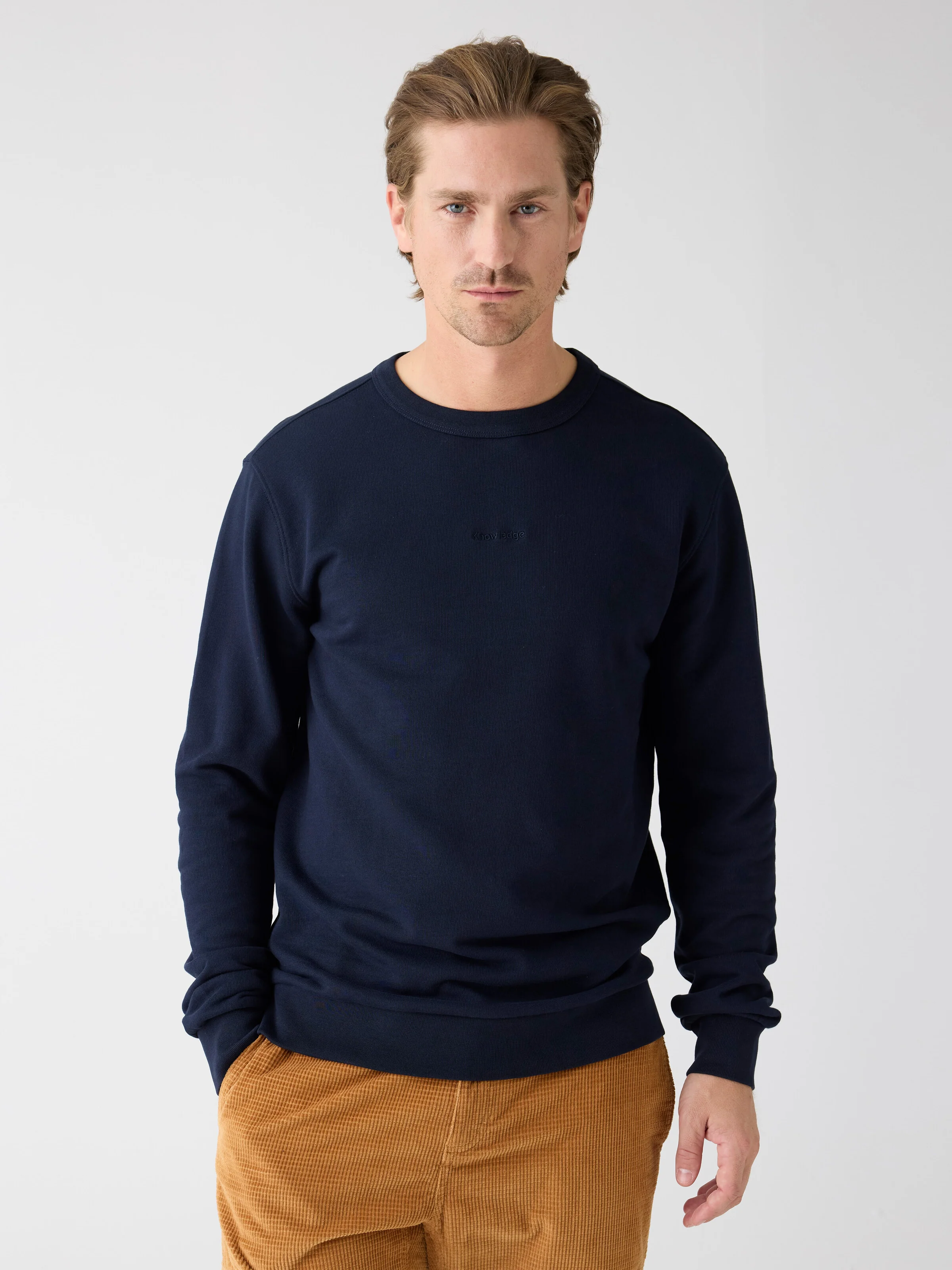 Regenerative Organic Cotton Embroidery Crew Neck GOTS/Vegan - Night Sky - Image 2