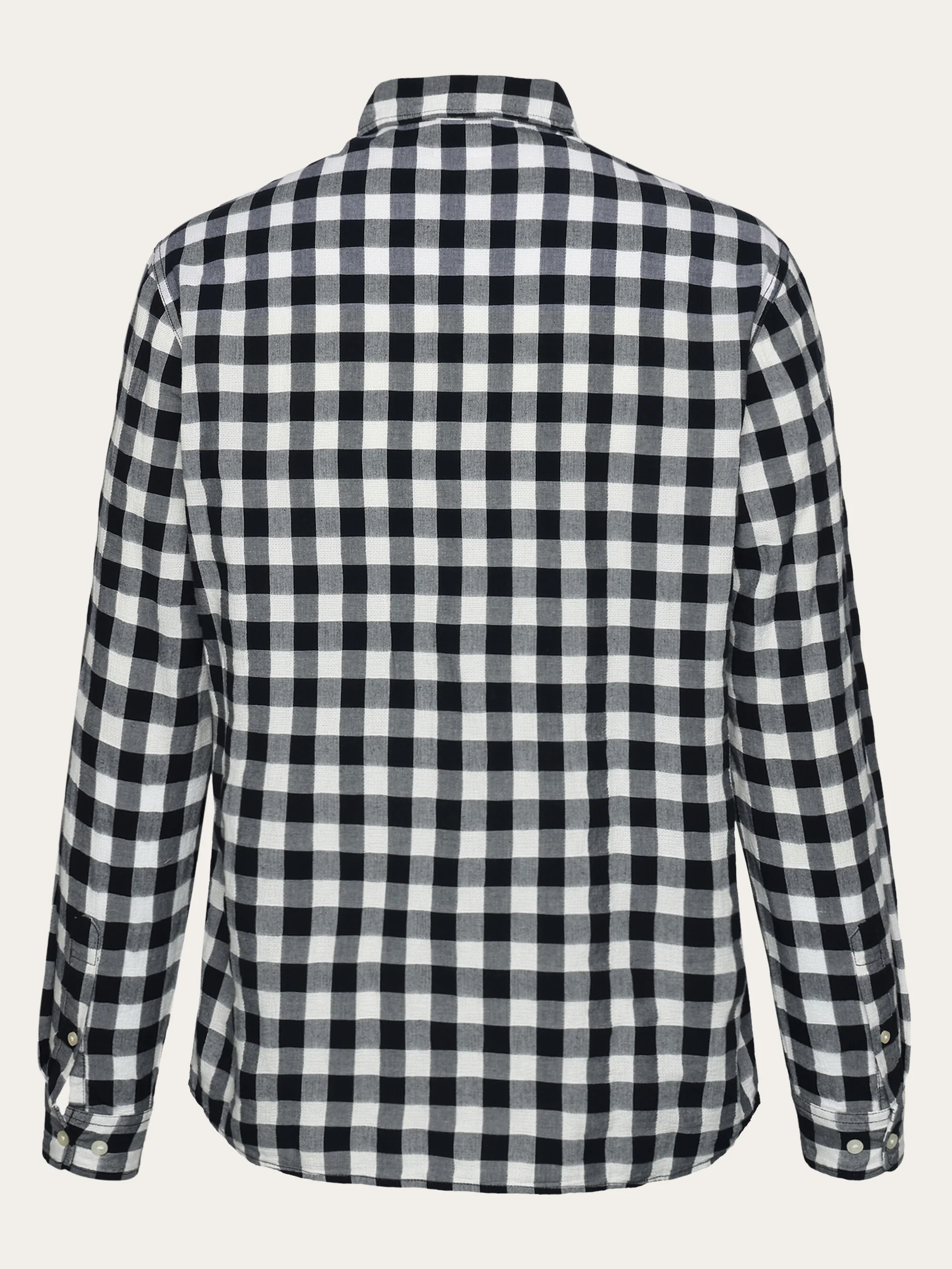 Regular checked shirt - GOTS/Vegan - blue check - Image 3