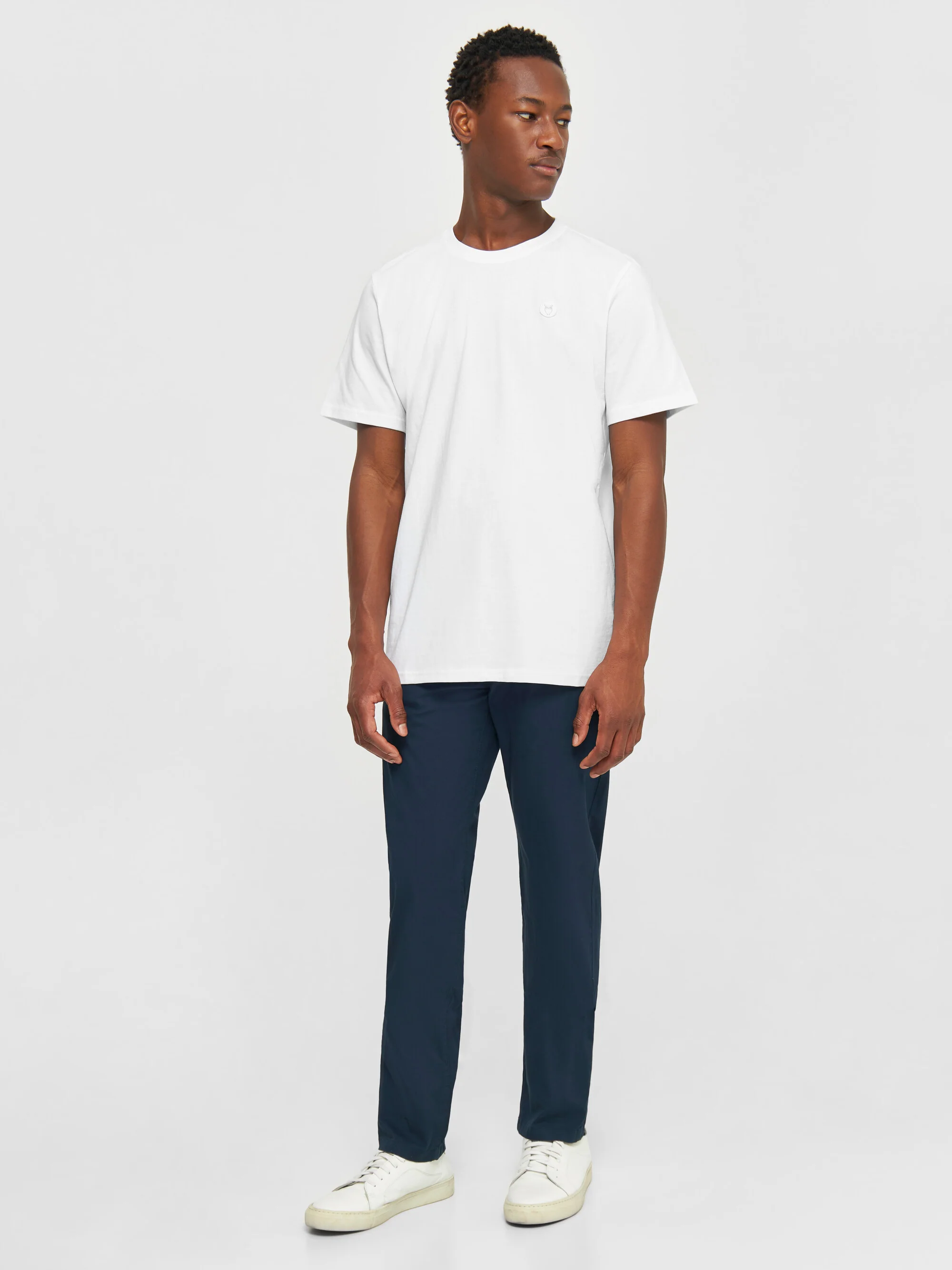 Regular fit Badge t-shirt - Bright White - Image 5