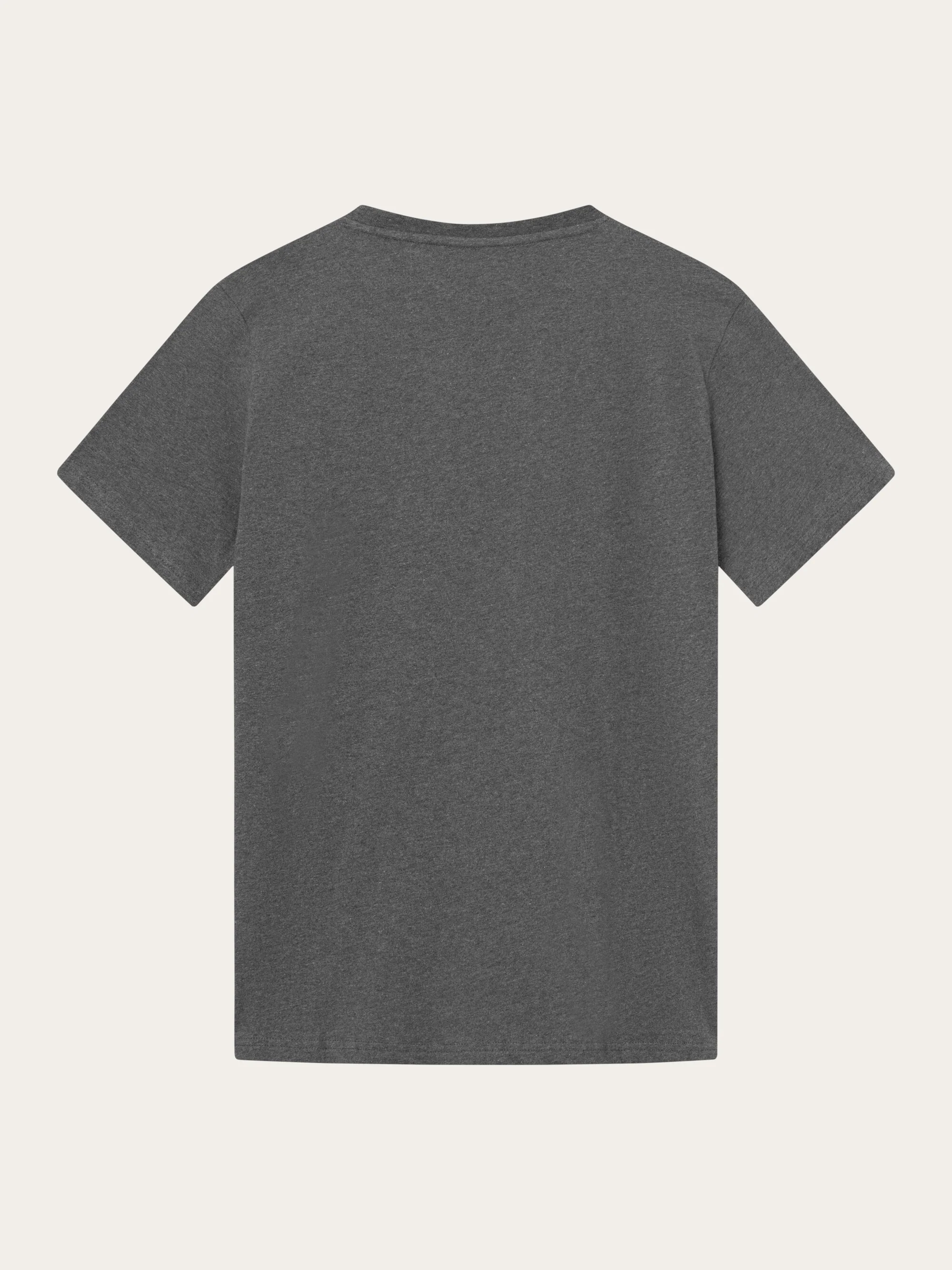 Regular fit Badge t-shirt - Dark Grey Melange - Image 6
