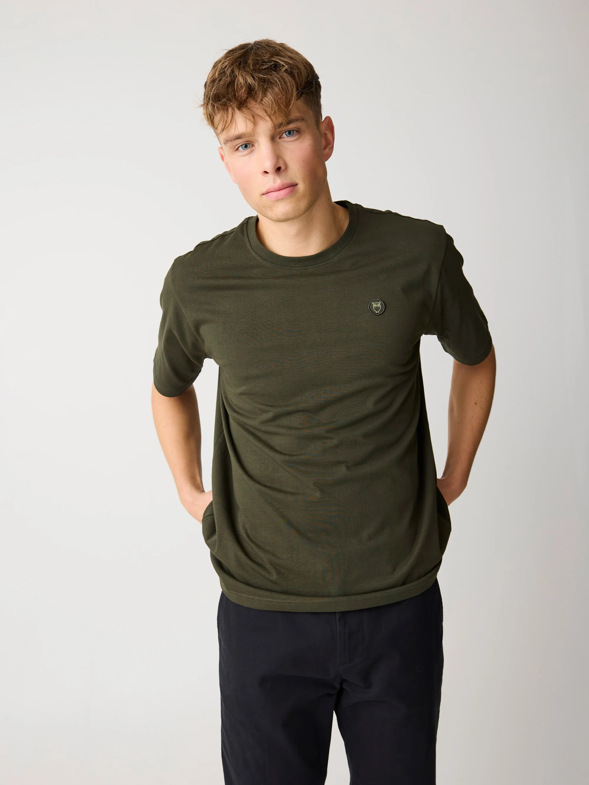 Regular fit Badge t-shirt - Forrest Night - Image 2
