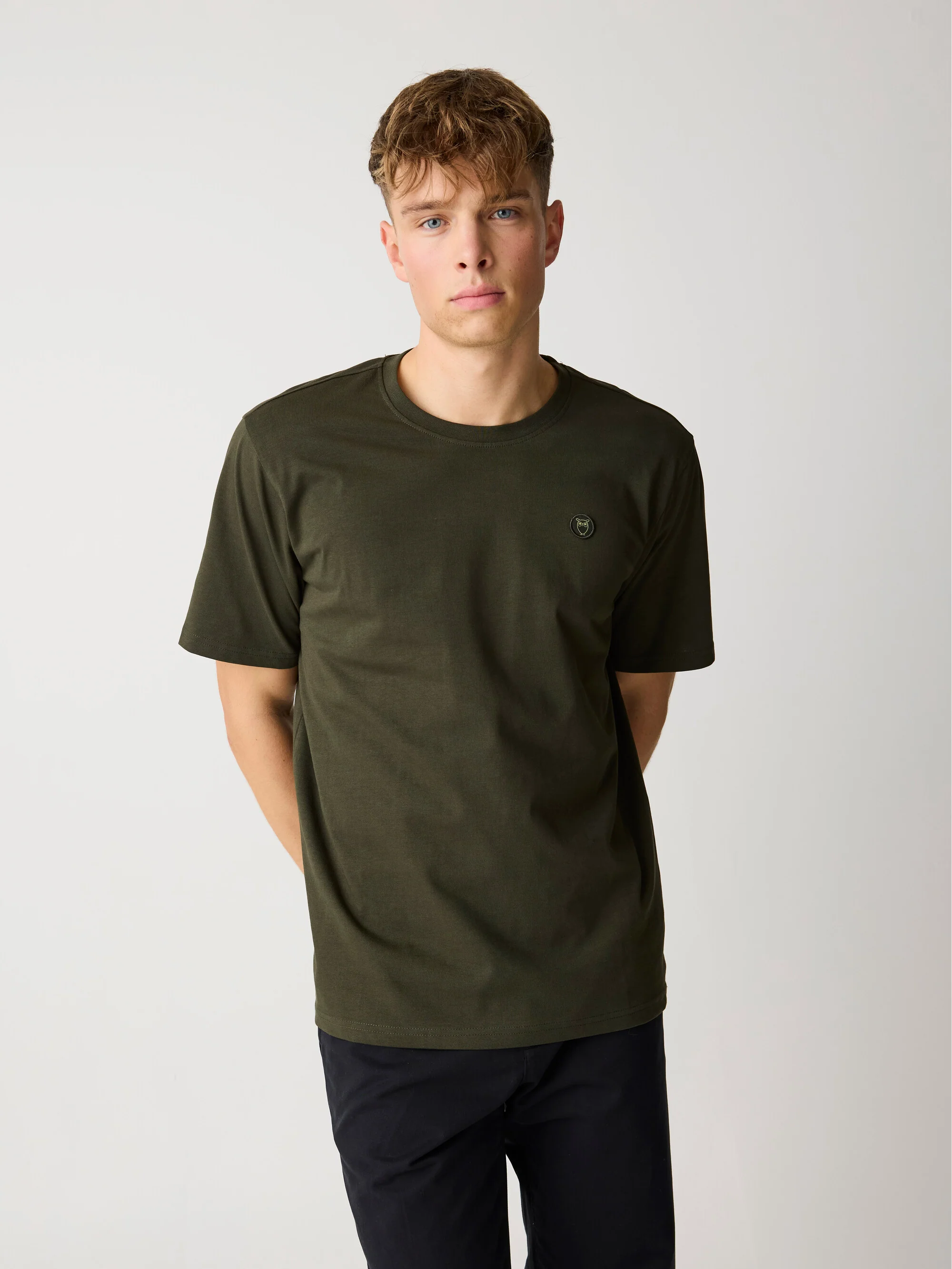Regular fit Badge t-shirt - Forrest Night - Image 3